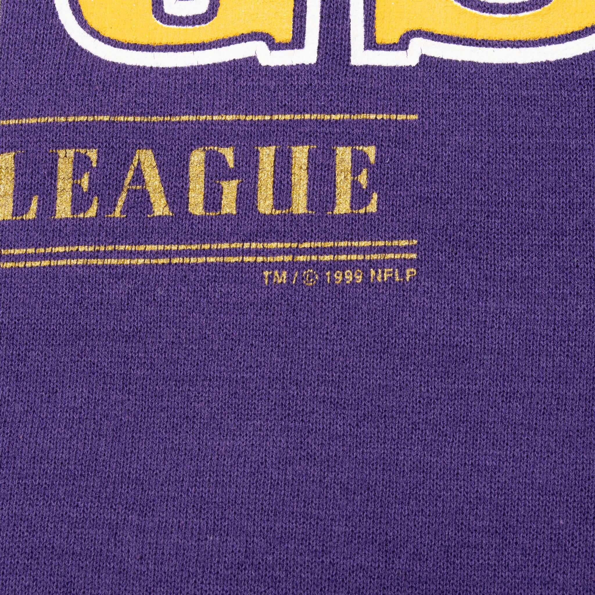 Vintage Nfl Minnesota Vikings Sweatshirt 1999 Size Medium Made In USA