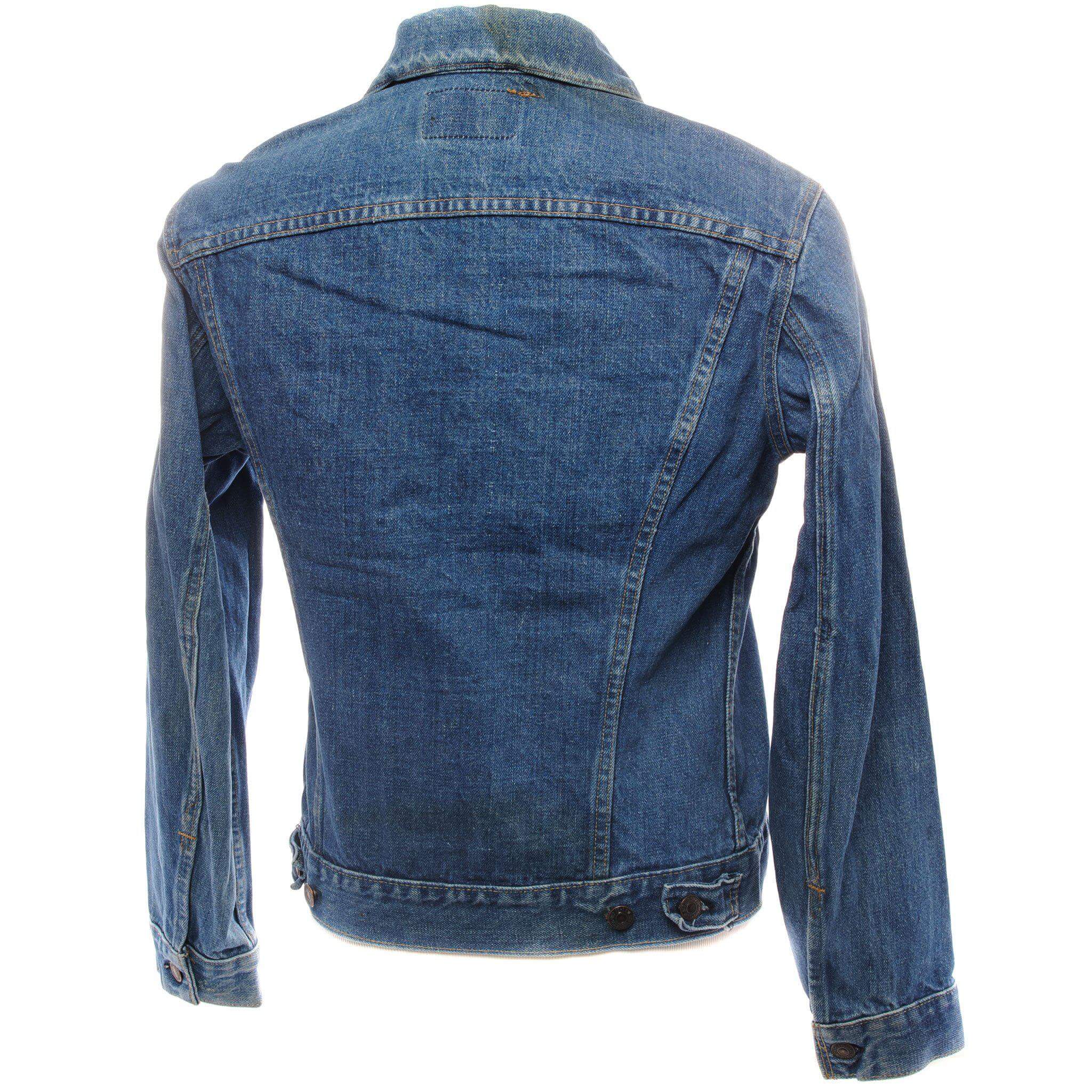 VINTAGE LEVIS TYPE 3 JACKET 2 POCKETS SINGLE STITCH SIZE 39 1980S MADE IN USA