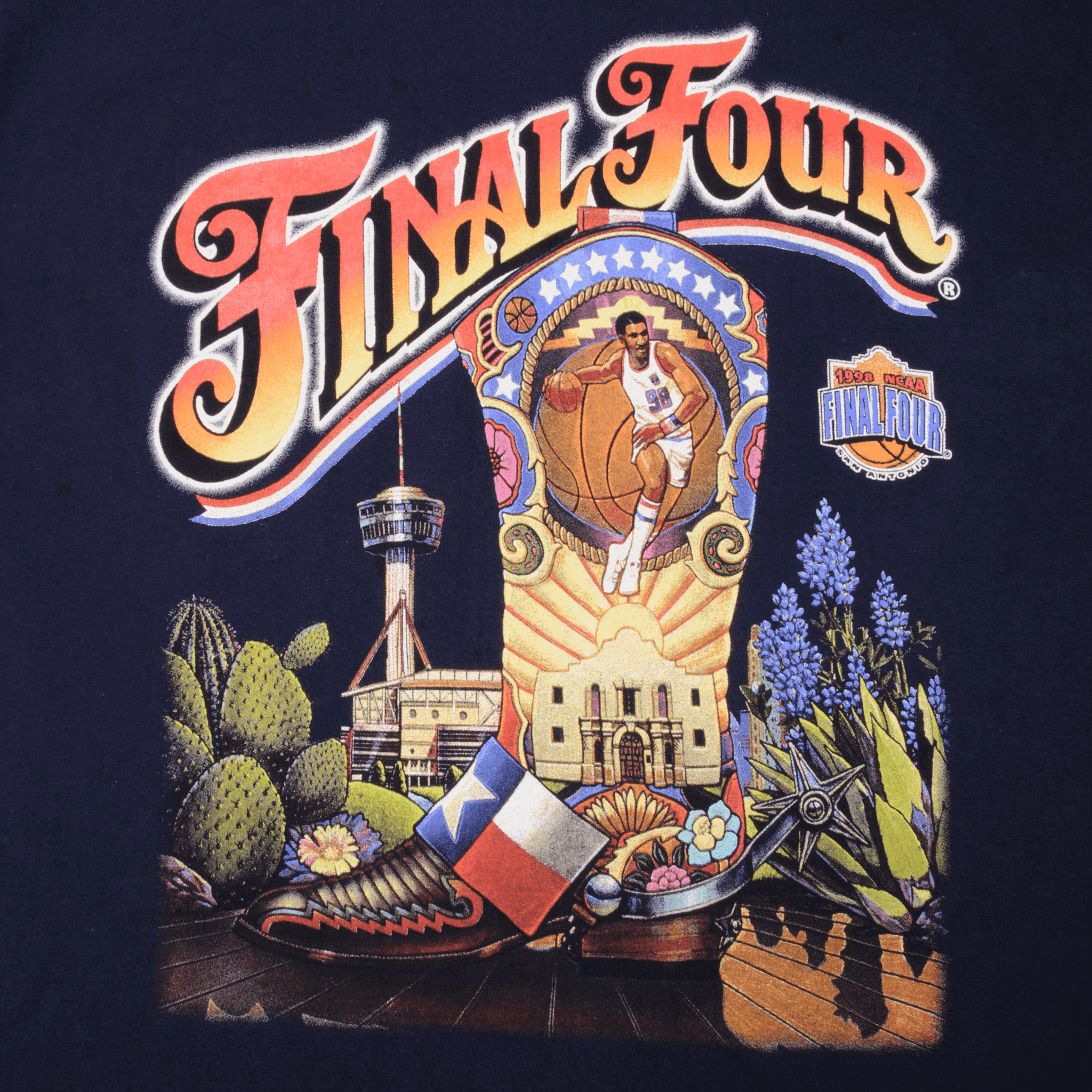 Vintage NBA Final Four San Antonio 1998 Tee Shirt Size Large Made In USA
