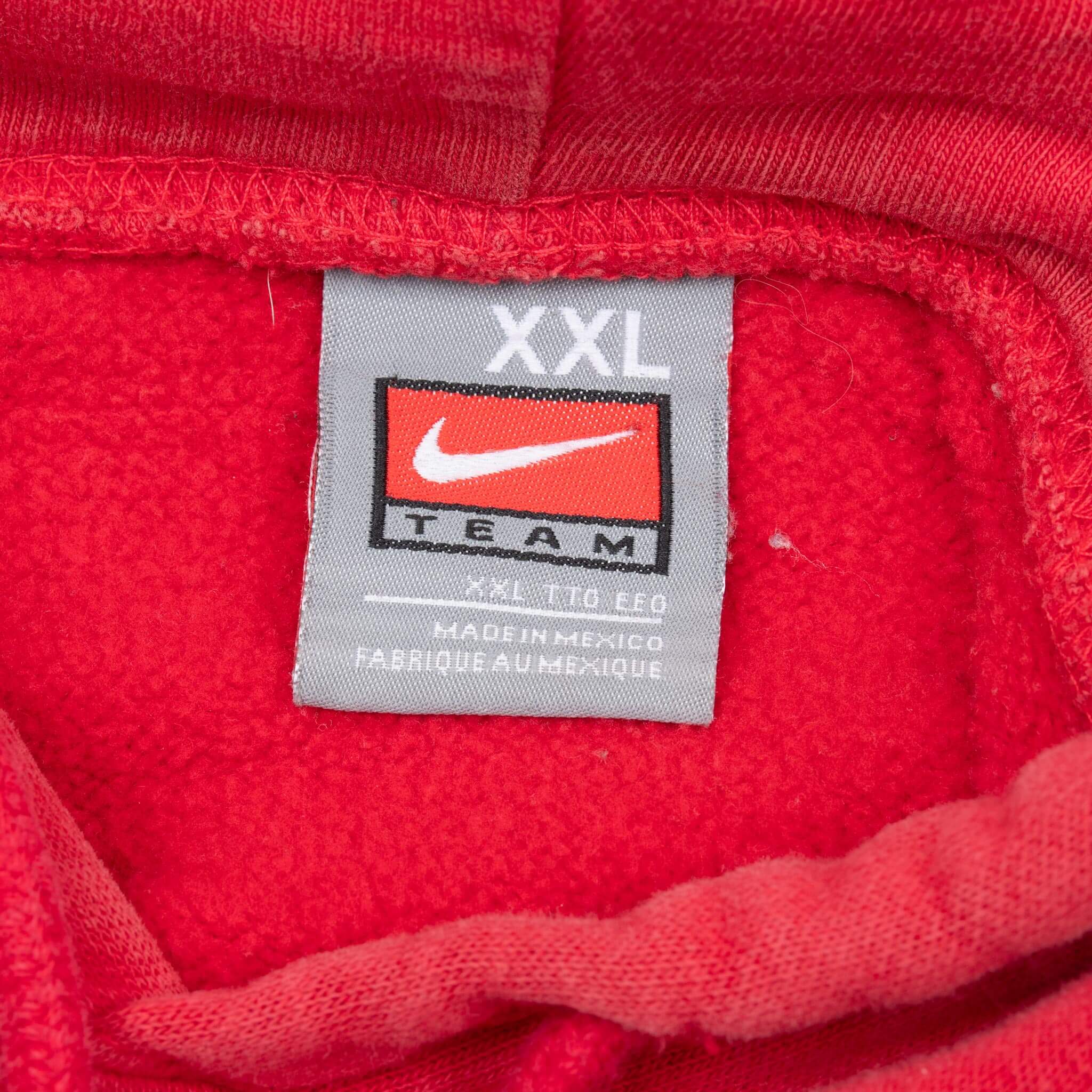 Vintage Nike Ncaa San Diego State University Red Hoodie Sweatshirt 2000S Size 2XL