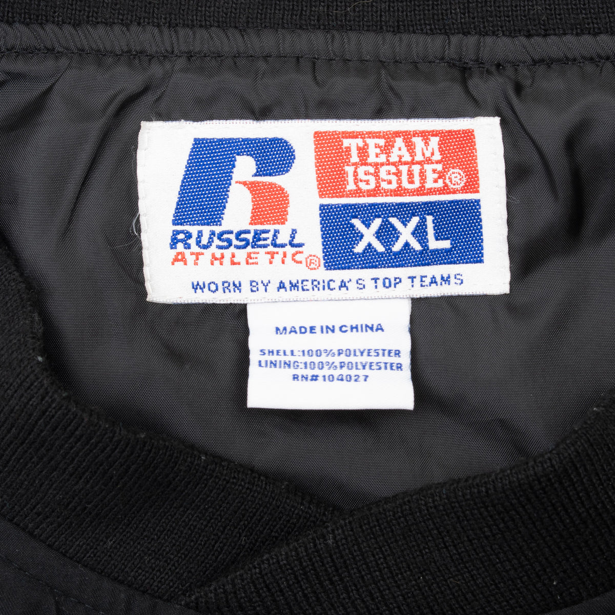 Russell Athletic Team Issue XXL neck label inside Iowa pullover windbreaker