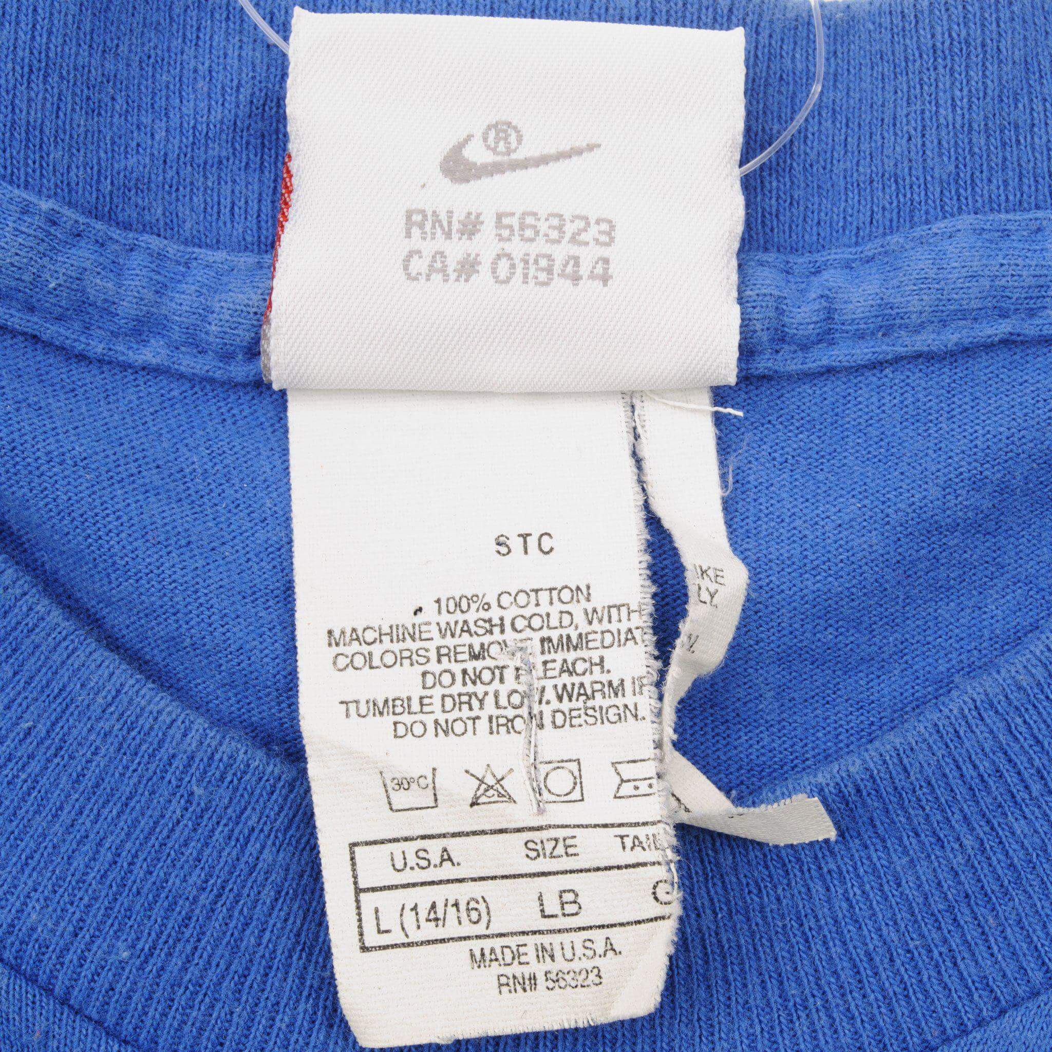 VINTAGE NIKE TEE SHIRT SWOOSH SIZE MEDIUM MADE IN USA 1987-1992