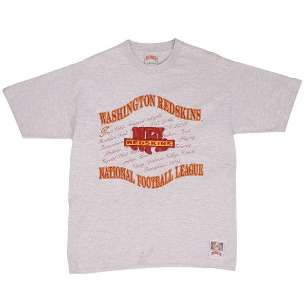 Vintage NFL Washington Redskins 1990S Tee Shirt Size Large Made In USA With Single Stitch Sleeves