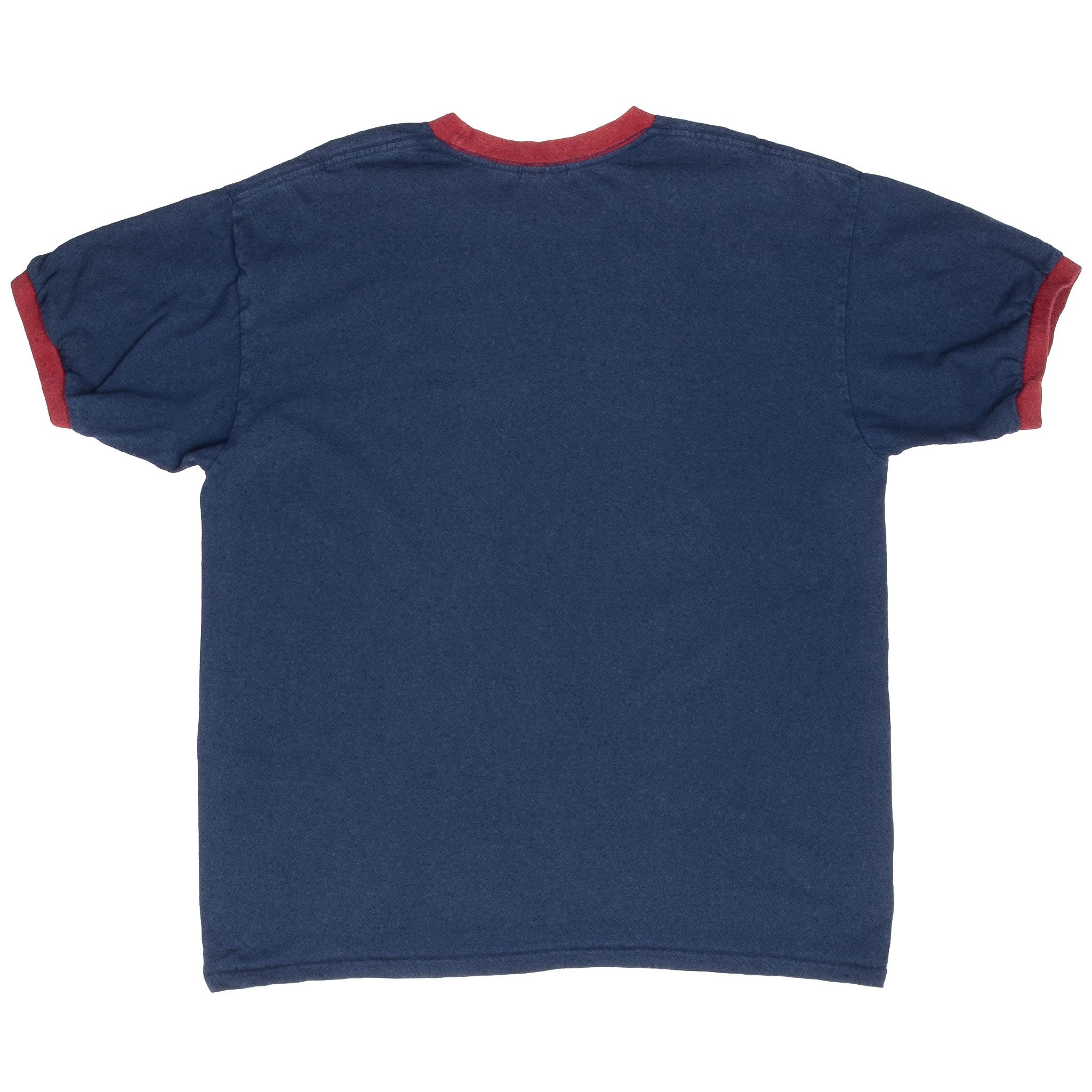 Vintage Nike Team Usa Soccer Navy Blue Ringer Tee Shirt 1990S Size Large