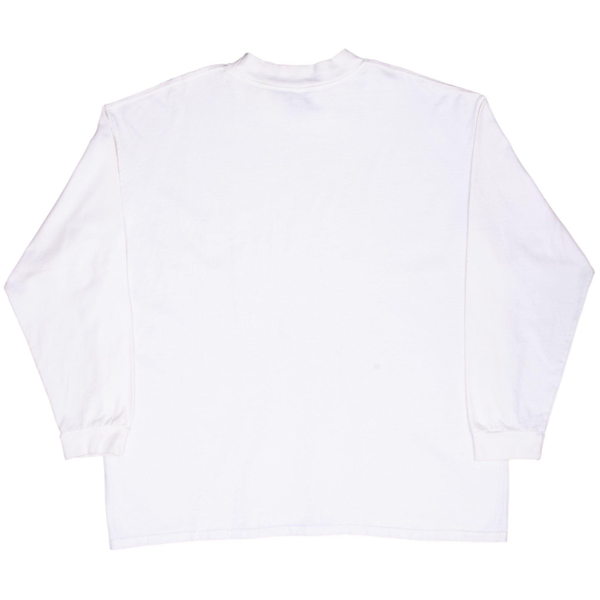 Vintage Nike Long Sleeve Turtle Neck White Tee Shirt 2000S Size XL