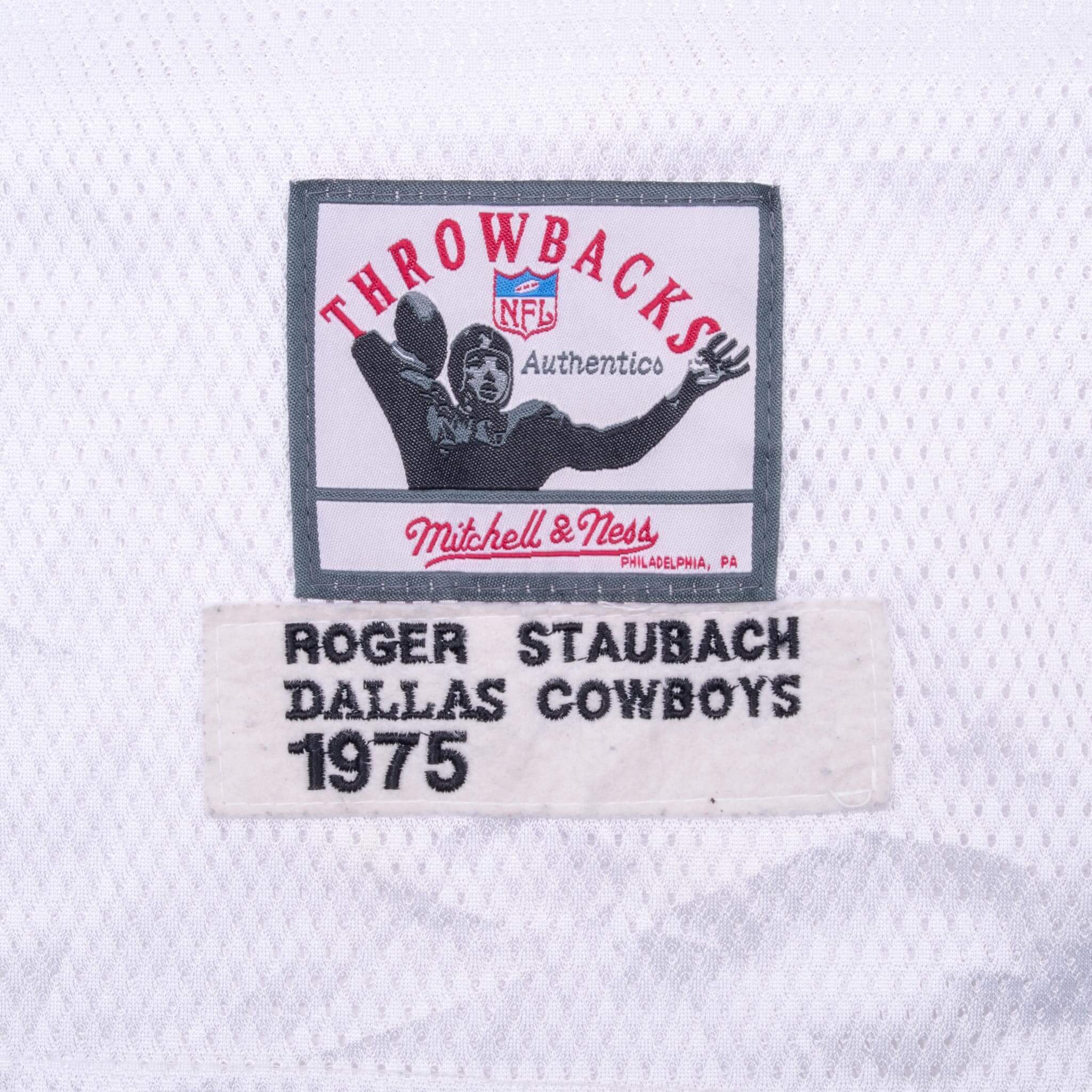 Vintage Nfl Dallas Cowboys Roger Staubach #12 1975 Mitchell & Ness Jersey Size 52 Made In USA
