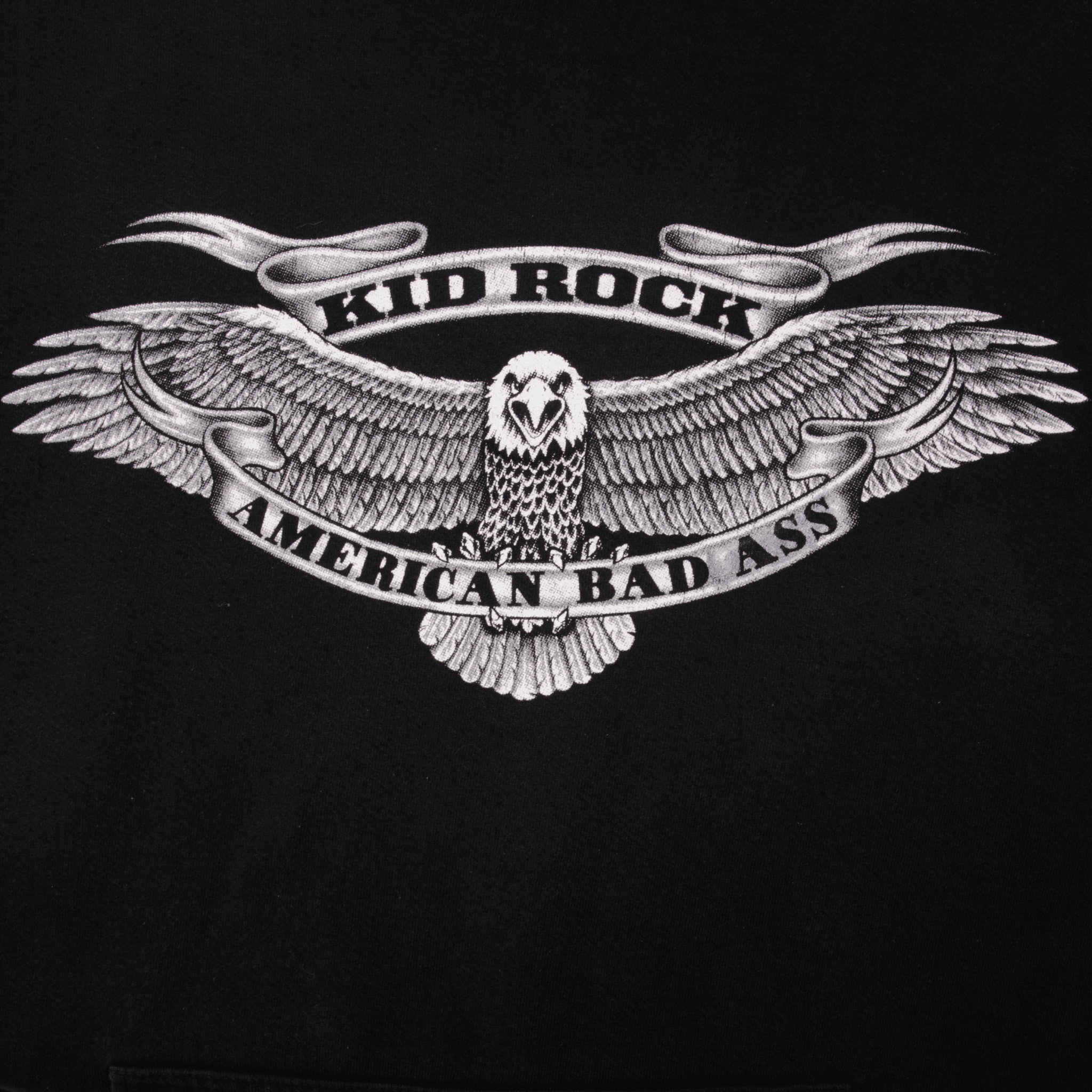 Vintage Kid Rock American Bad Ass Hoodie Sweatshirt Size Large