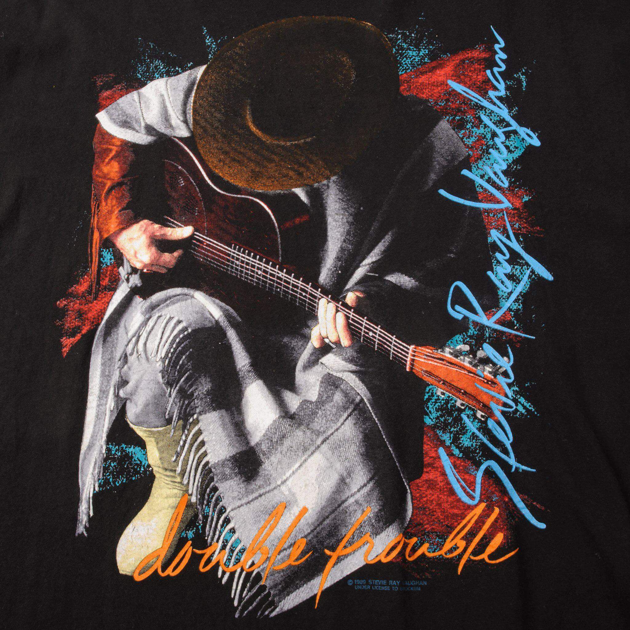 VINTAGE STEVIE RAY VAUGHAN IN STEP TOUR 1989 TEE SHIRT SIZE XL MADE IN USA