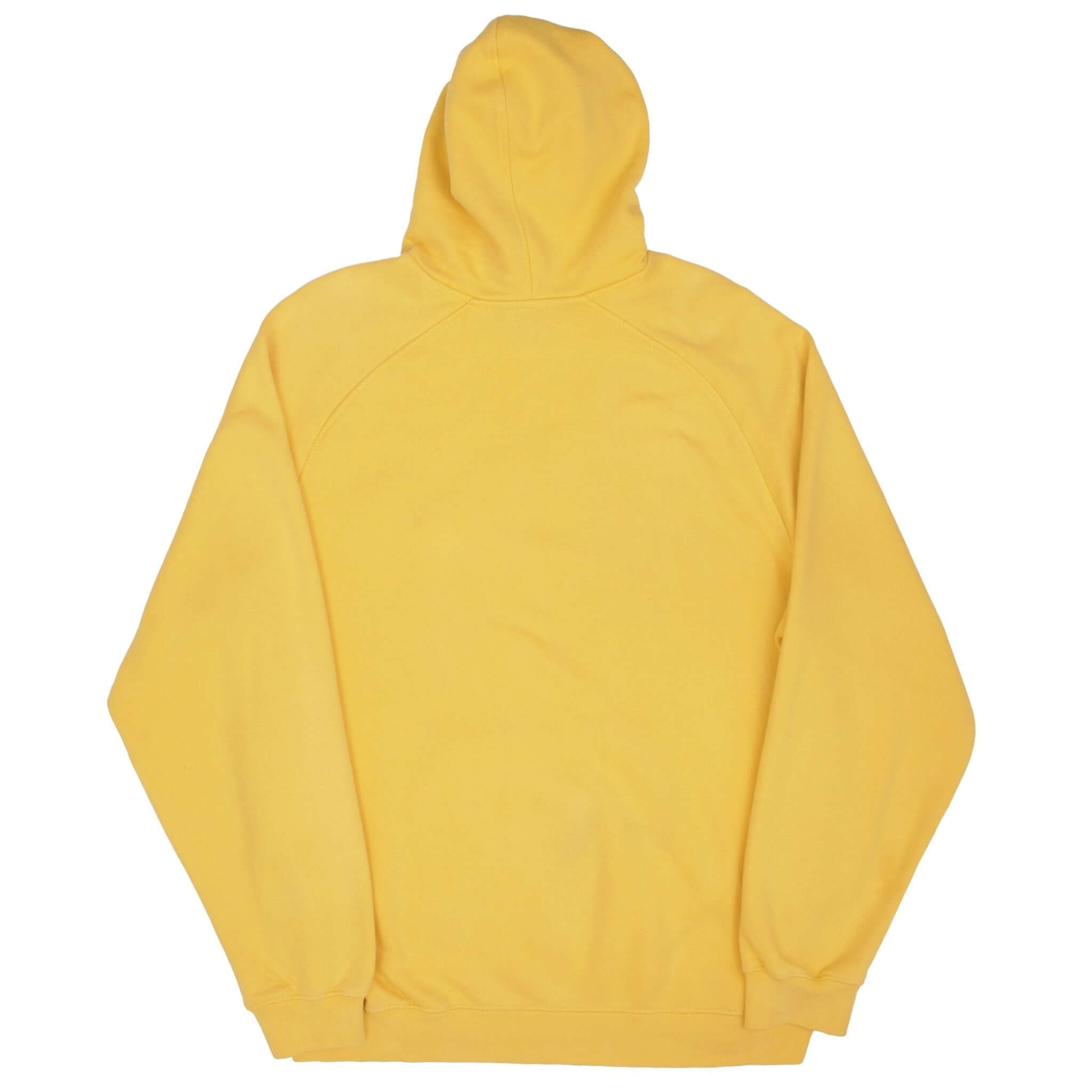 Vintage Nike Spellout Swoosh Yellow Hoodie Sweatshirt Late 2000S Size XL