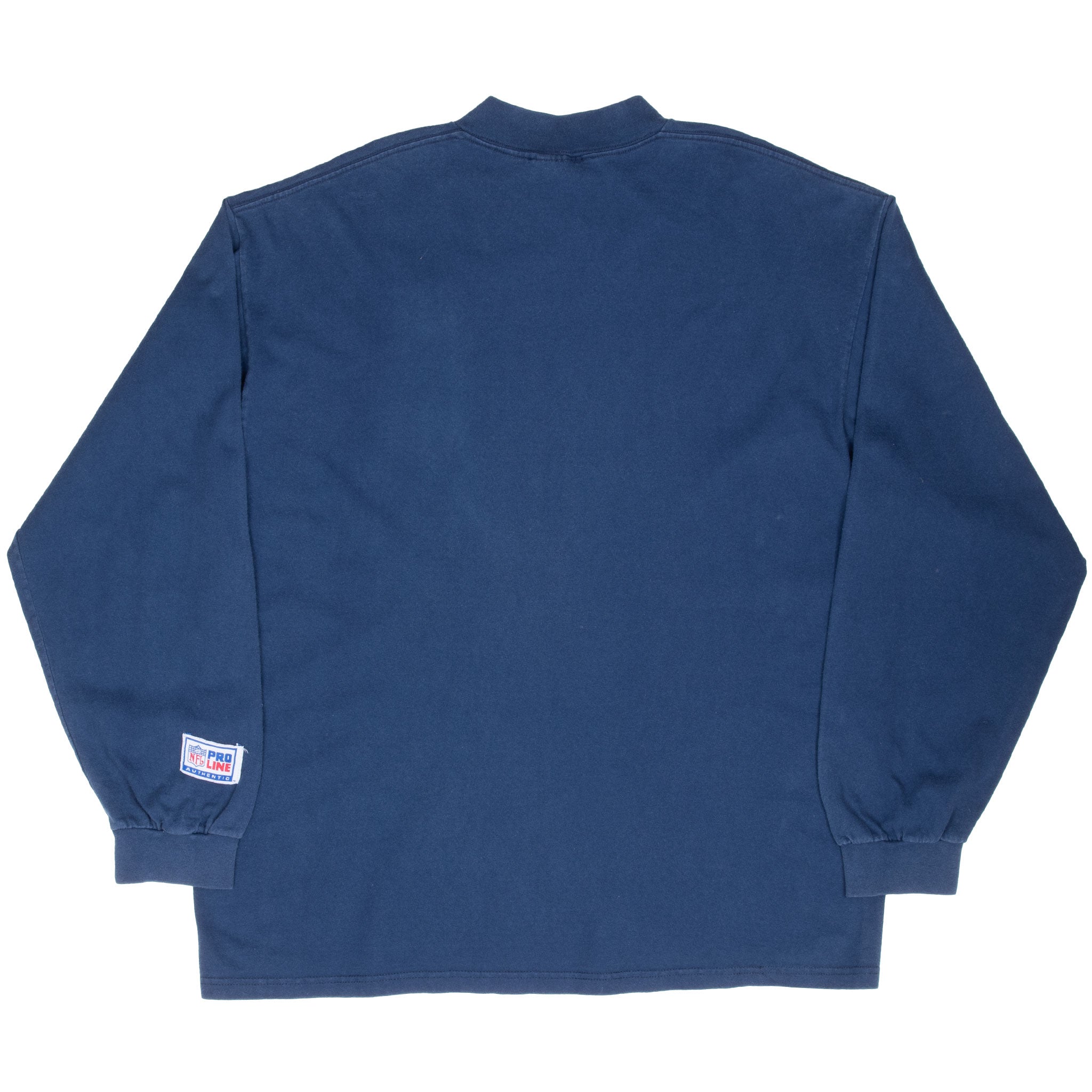 Vintage Nfl Nike Dallas Cowboys Long Sleeve Turtle Neck Blue Tee Shirt 1990S Size XL Made In Usa