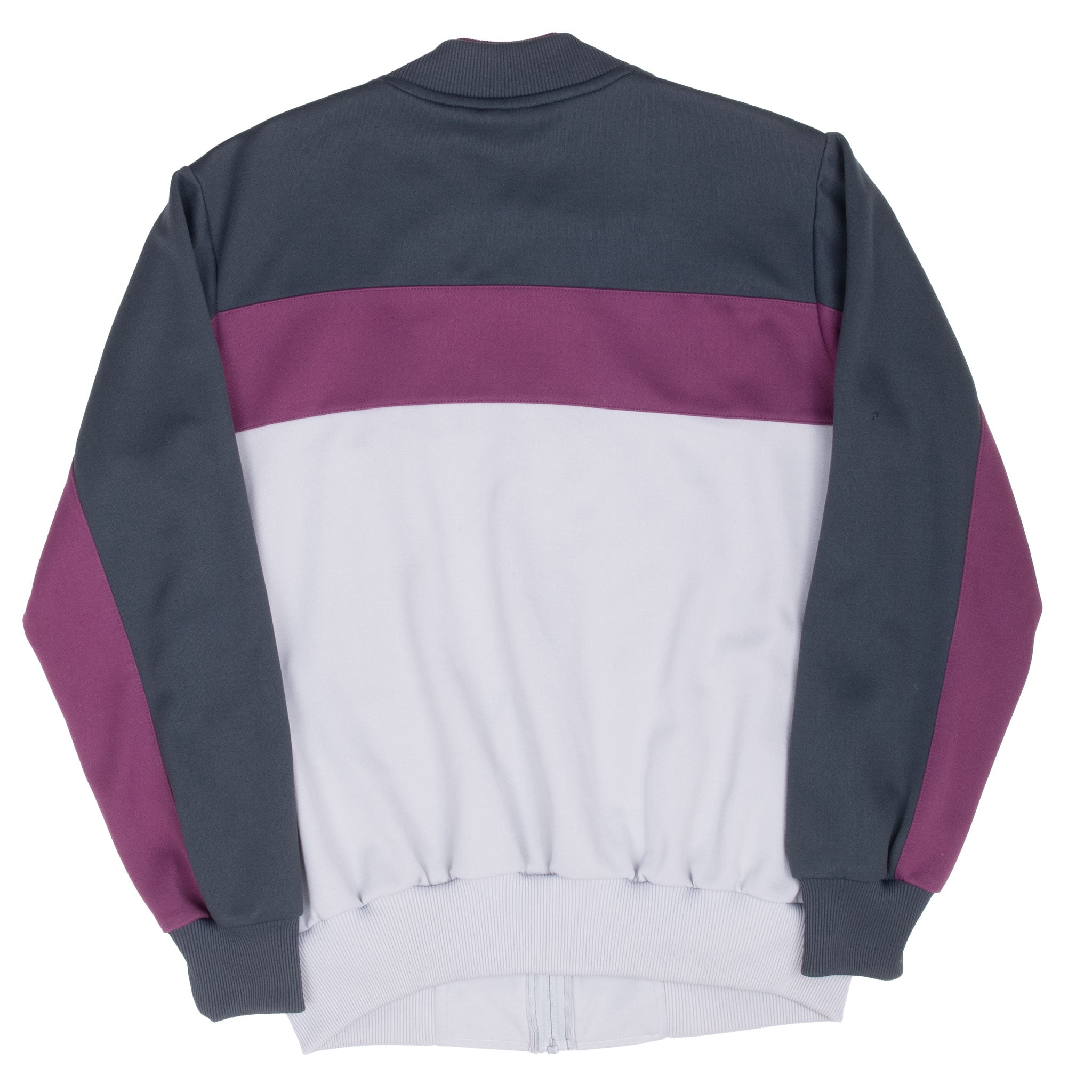 Vintage Adidas Grey And Purple Track Jacket 1980S Size Large