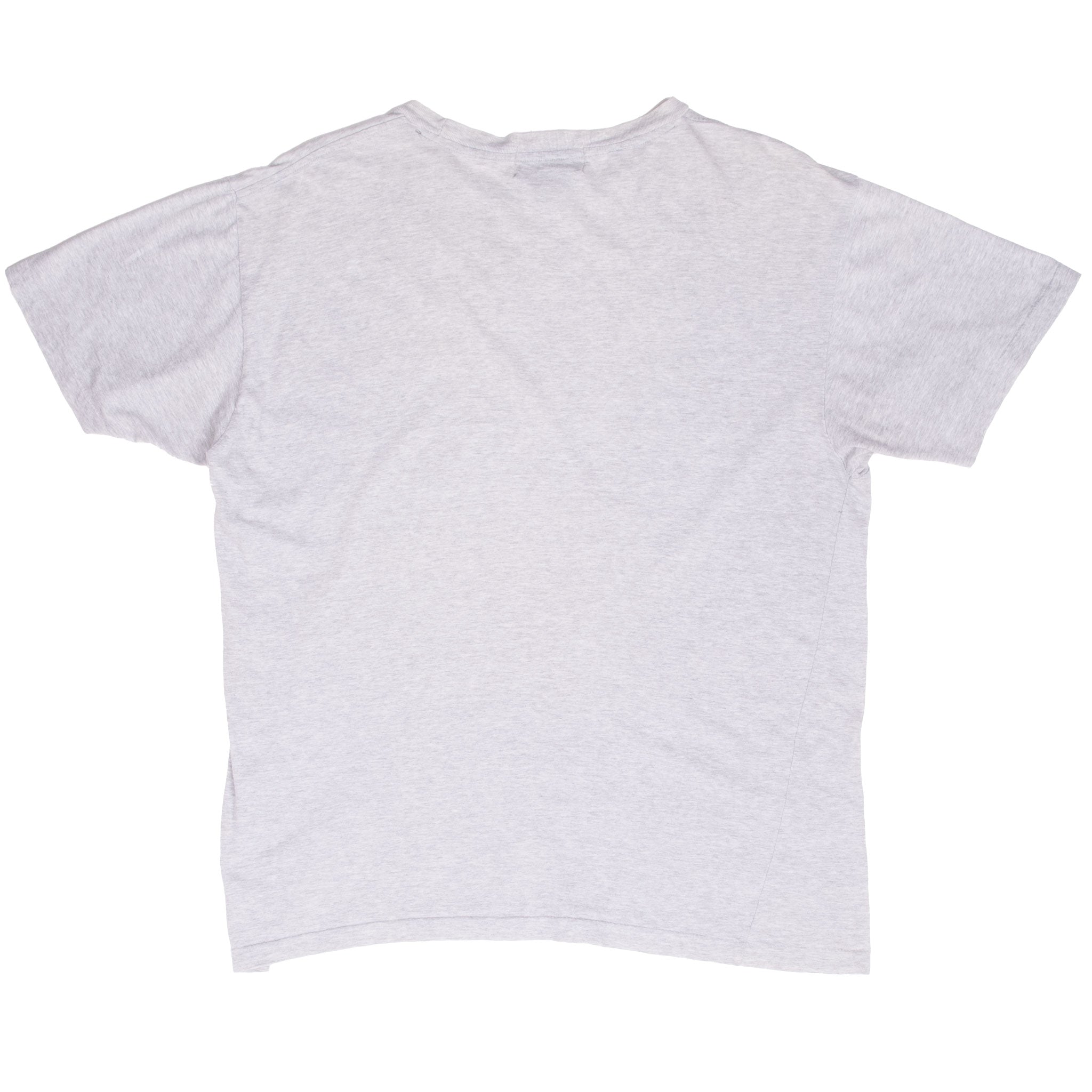 Vintage Ralph Lauren Mallard Rolled Oats Grey Tee Shirt 1990S Size Large With Single Stitch Sleeves