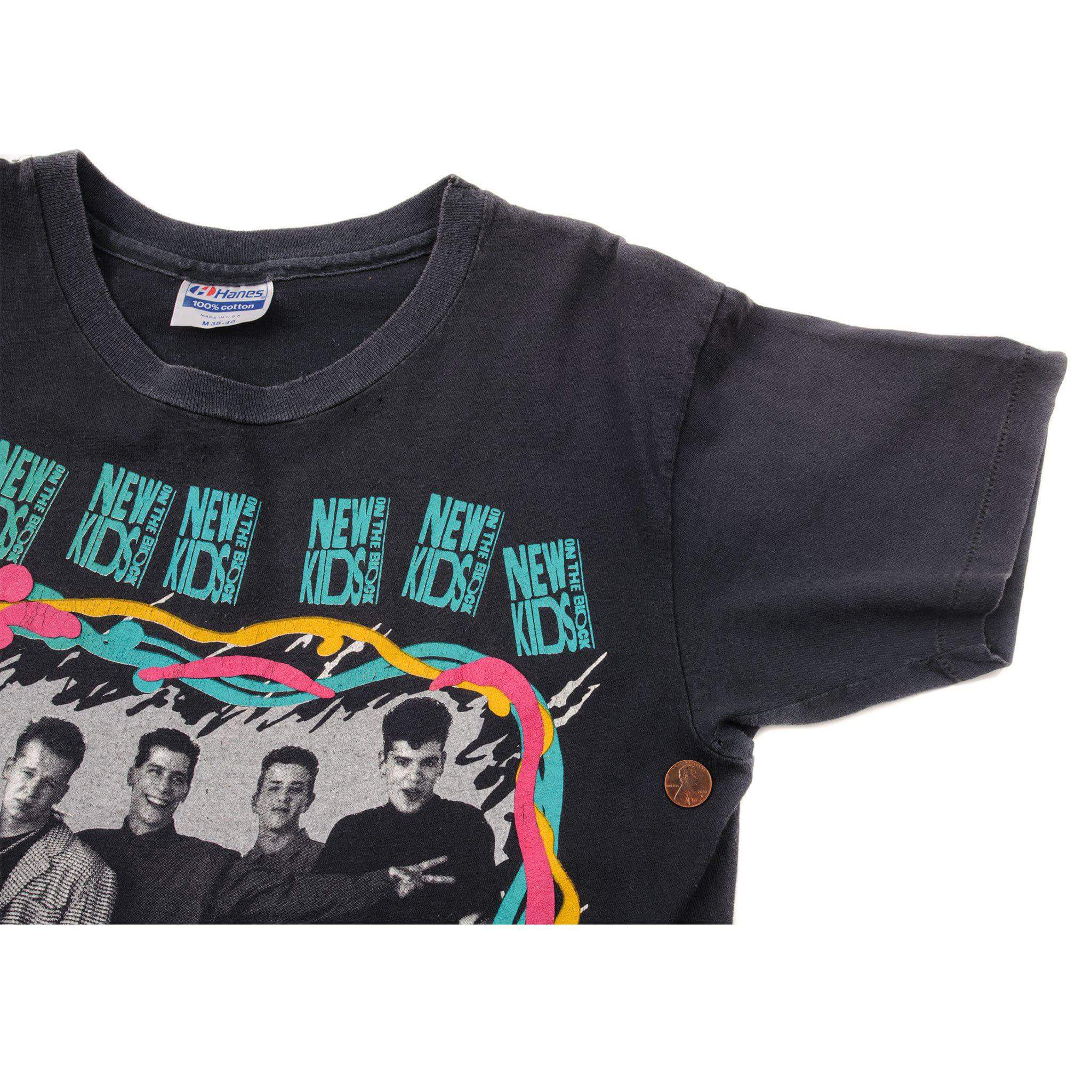 VINTAGE NEW KIDS ON THE BLOCK TOUR TEE SHIRT 1989 SIZE SMALL MADE IN USA