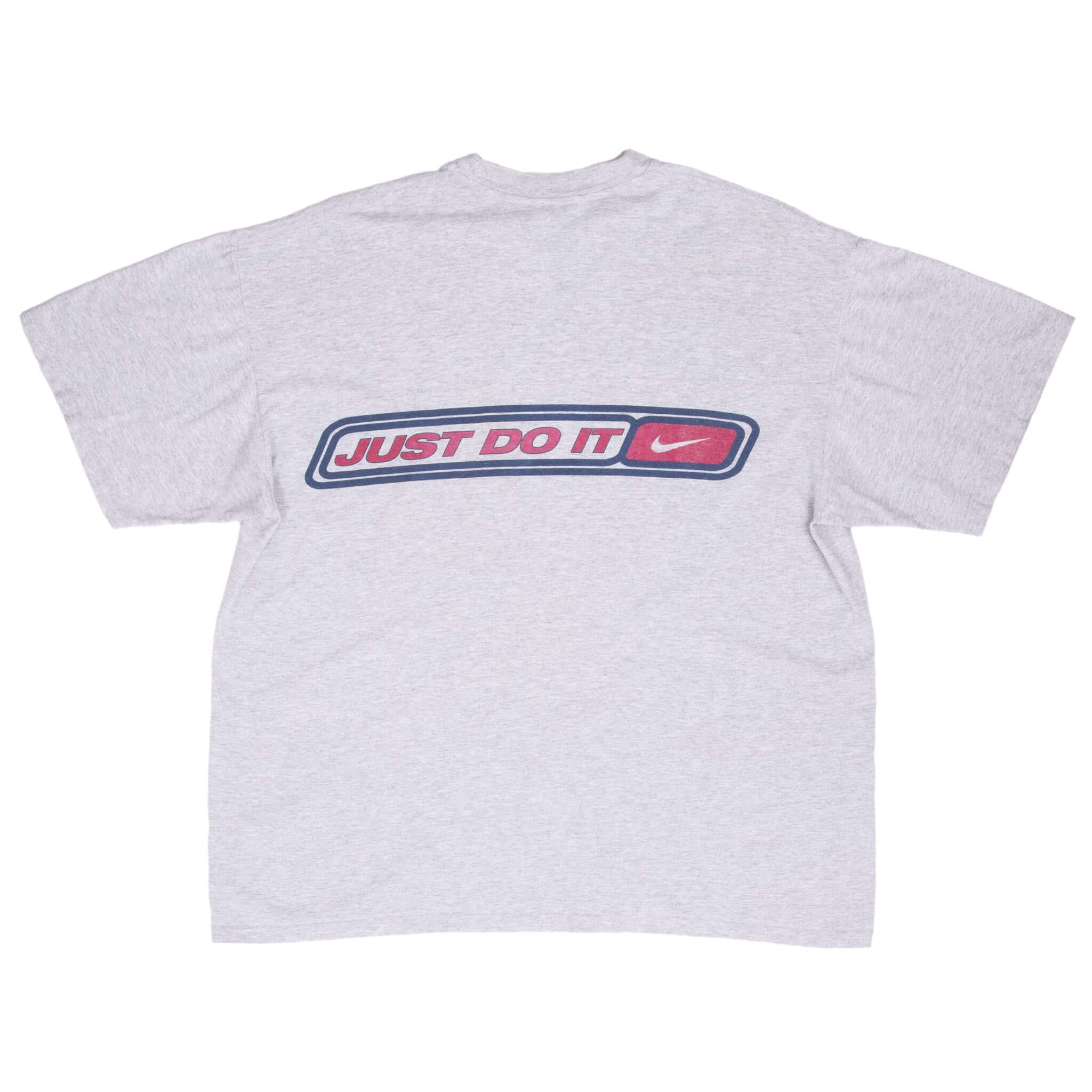 Vintage Nike Spellout Grey Tee Shirt 1990S Size Large