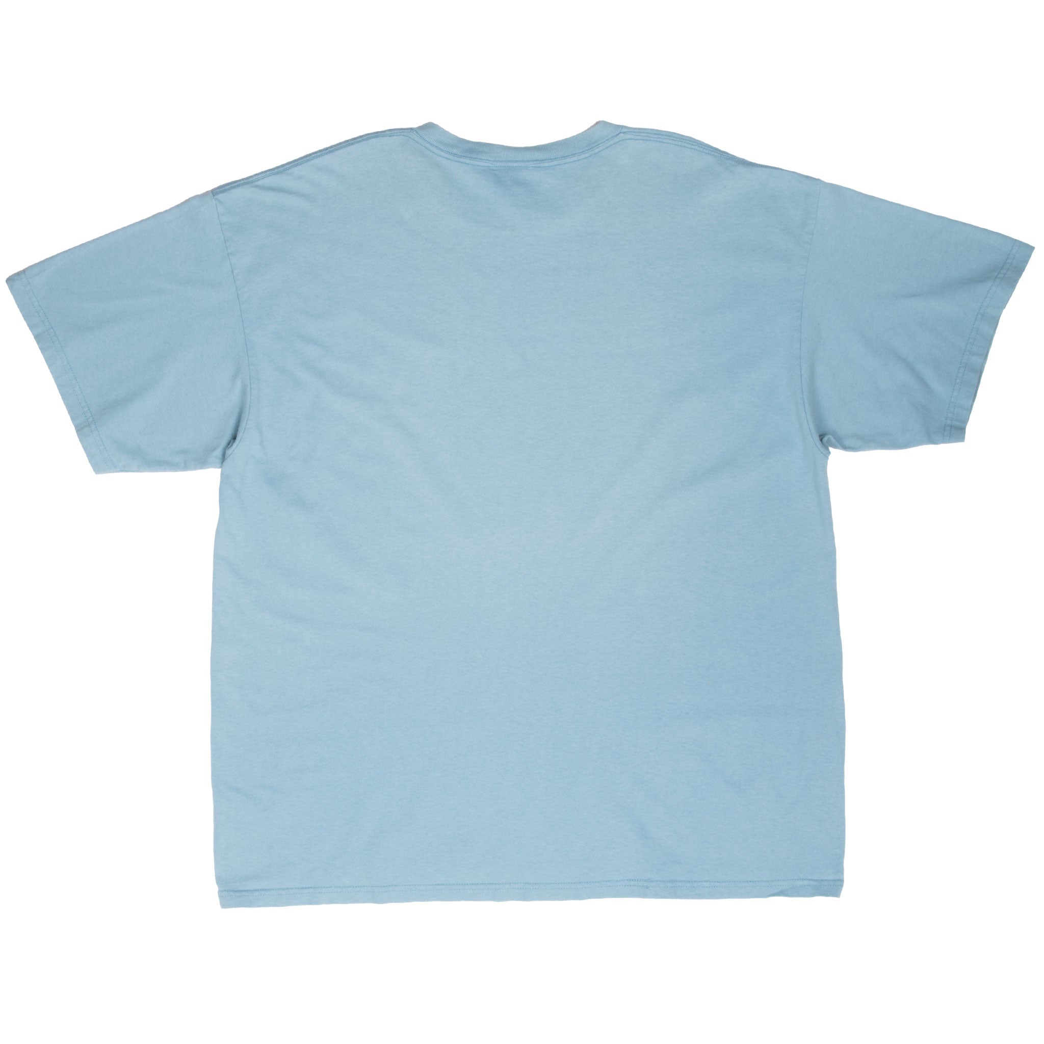 Vintage Nike Classic Swoosh Pastel Blue Tee Shirt 1990S Size XL Made In Usa