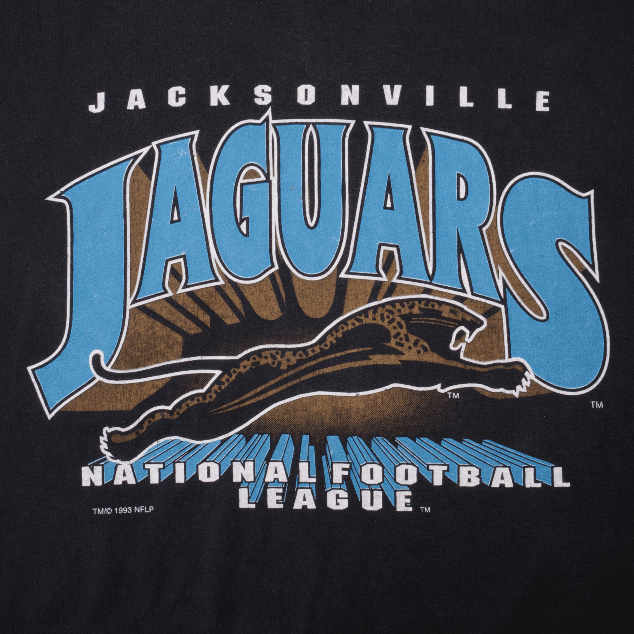 Vintage NFL Jacksonville Jaguars Tee Shirt 1993 Size XL Made In USA