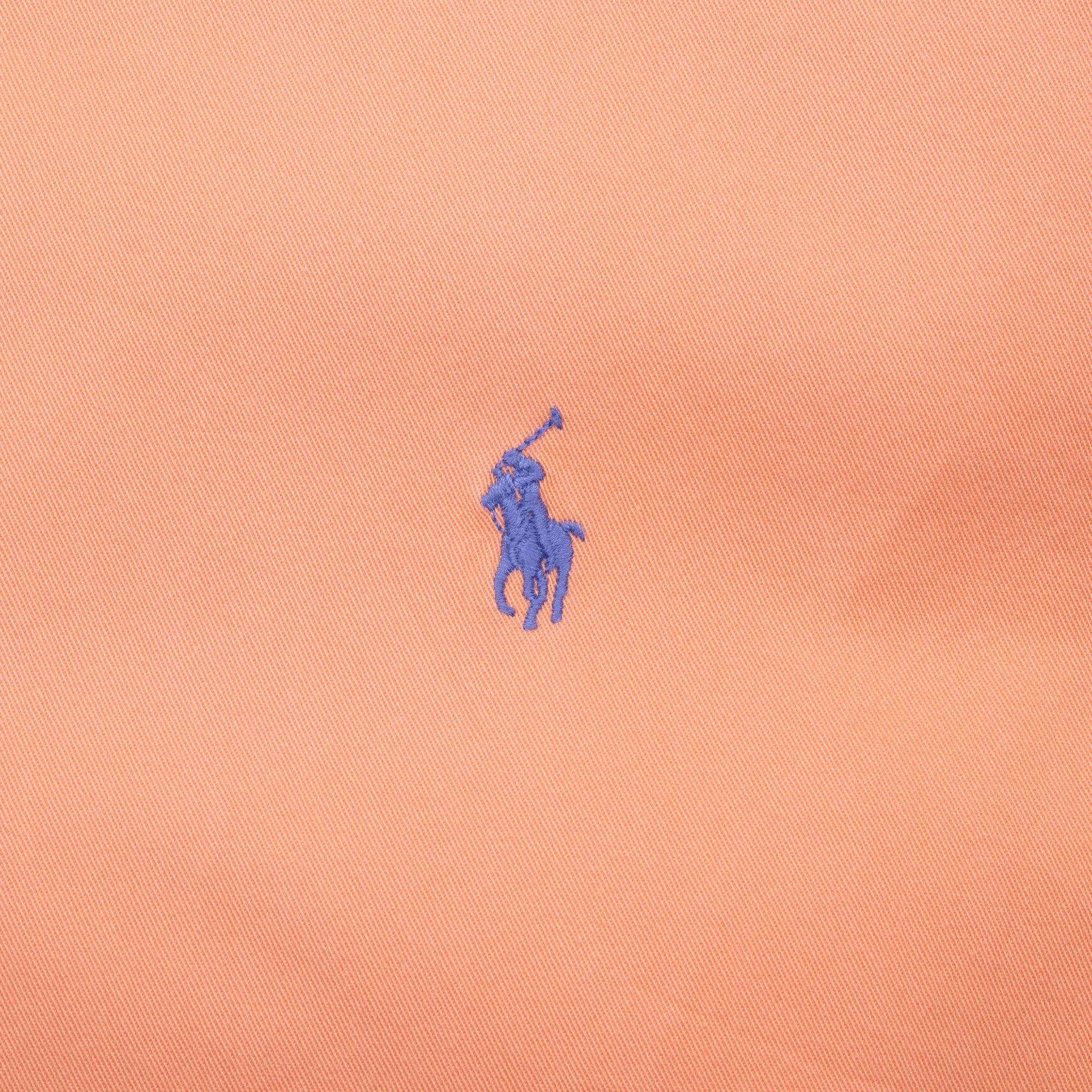 Vintage Polo Ralph Lauren Salmon Pink Shirt 1990S Size 2XL Tall