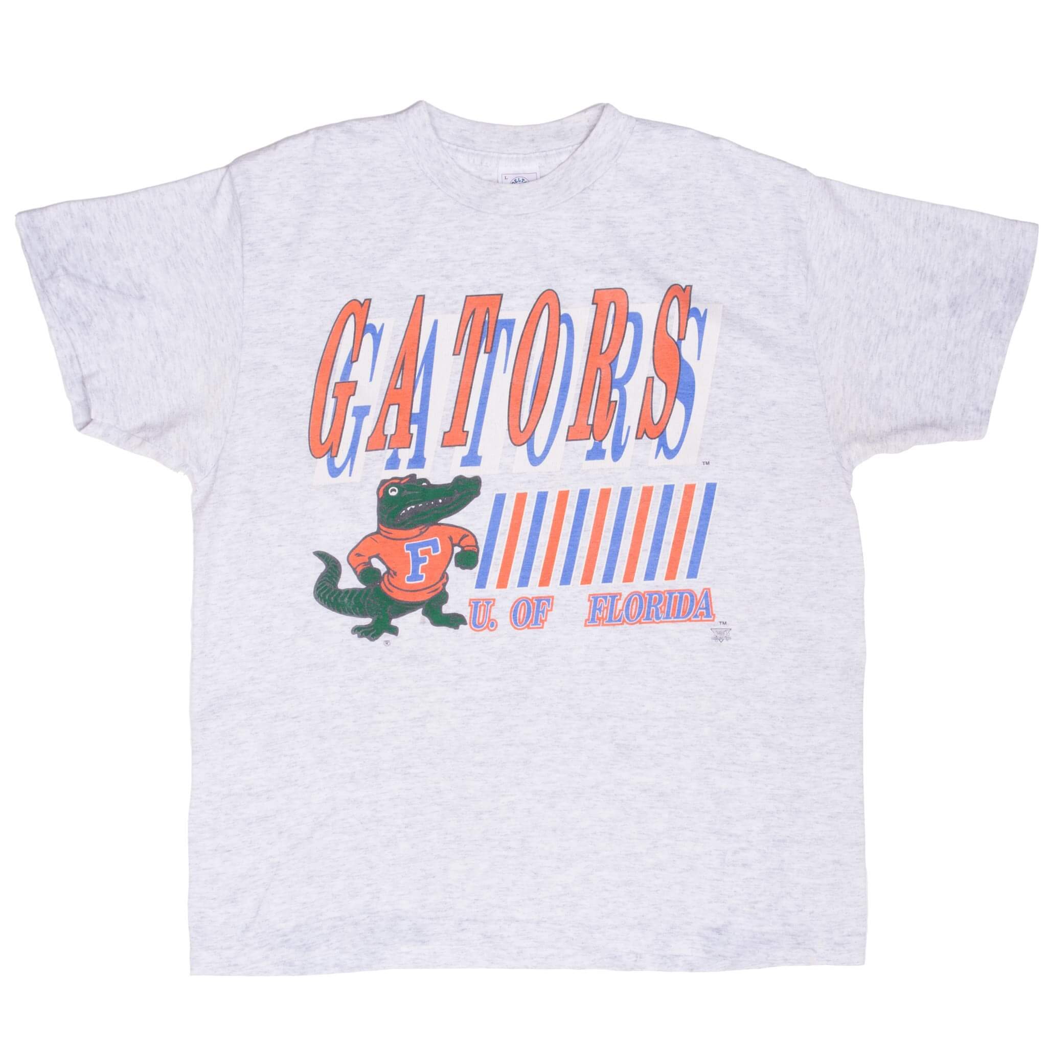 Vintage Ncaa Florida Gators 1990S Tee Shirt Size Large Made In USA With Single Stitch Sleeves