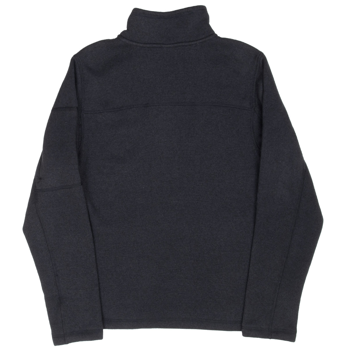 Back of The North Face black Gordon Lyons quarter-zip jacket