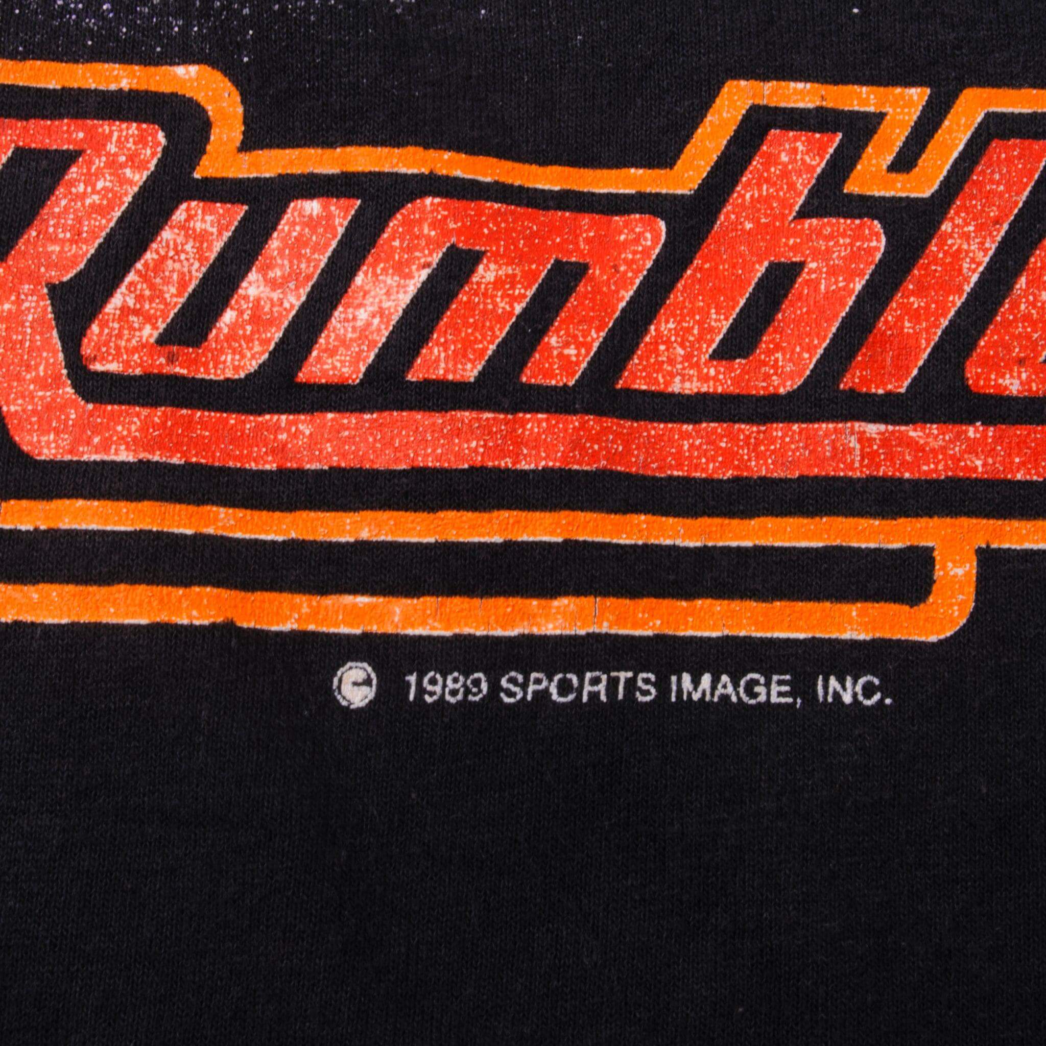 VINTAGE NASCAR DALE EARNHARDT READY TO RUMBLE 1989 TEE SHIRT MEDIUM MADE IN USA