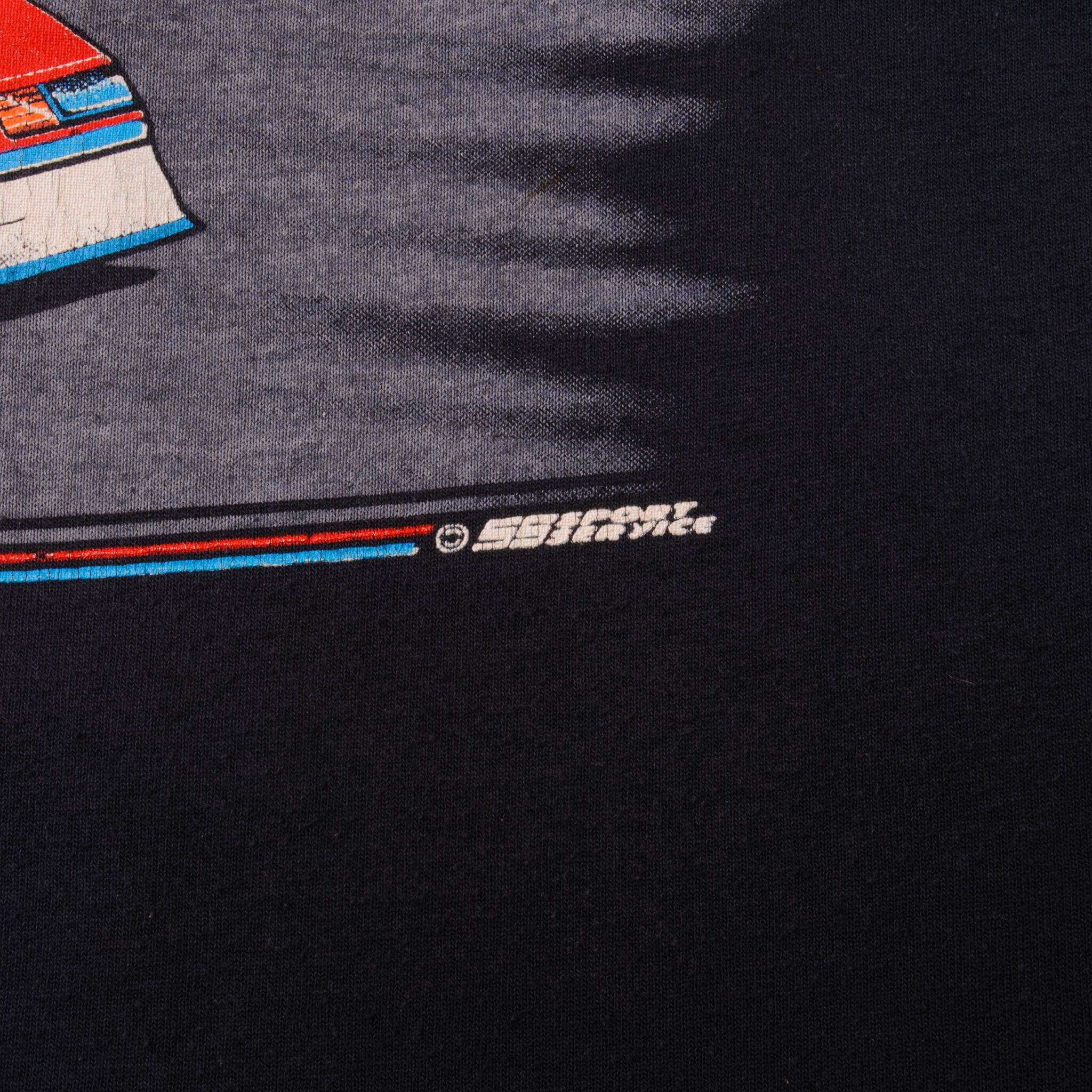 Vintage Nascar Drag Racing USA Winston Tee Shirt 1990s Size XL With Single Stitch Sleeves. Made In USA