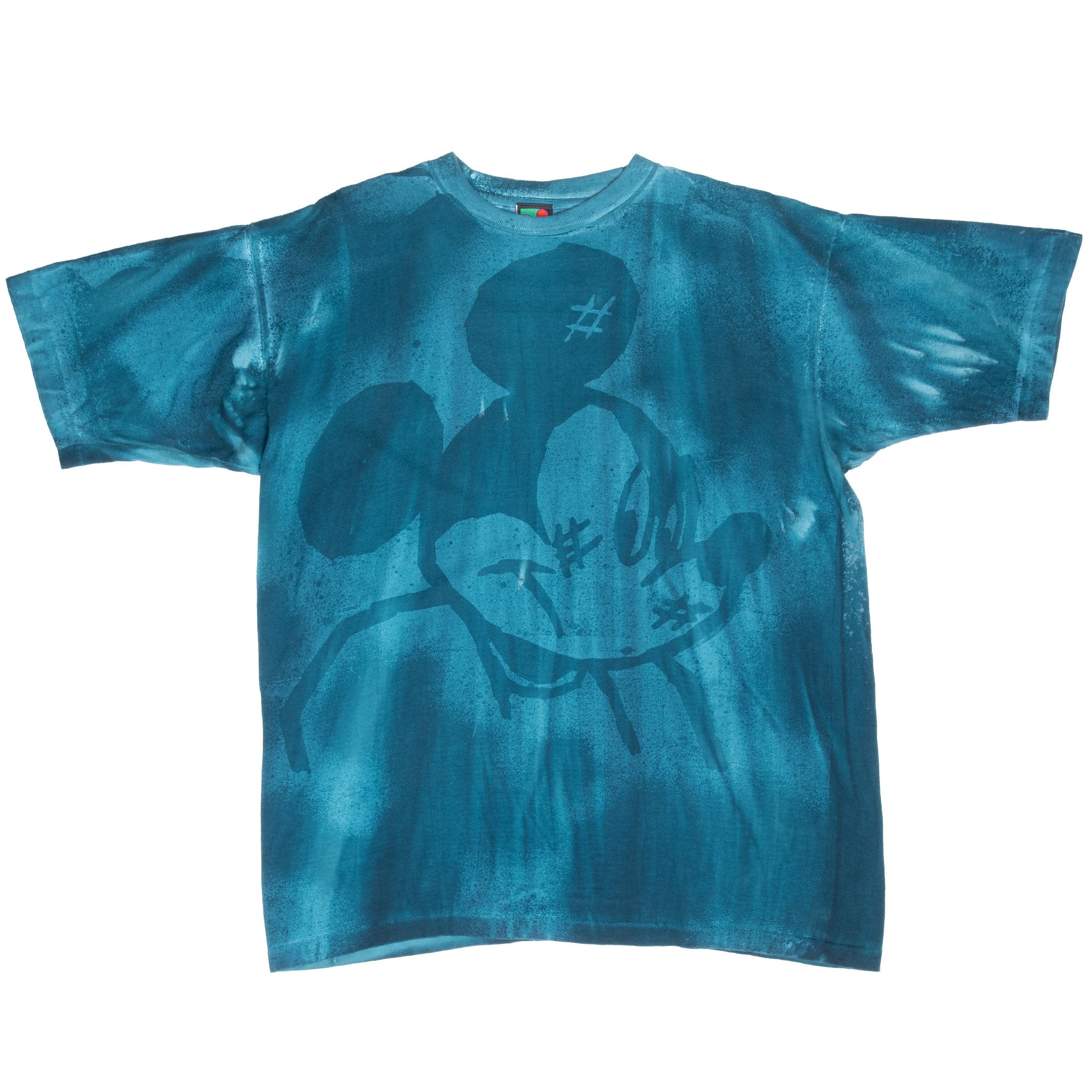 Vintage All Over Print Disney Mickey Mouse Tie Dye Tee Shirt 1990S Size Large Mickey Unlimited