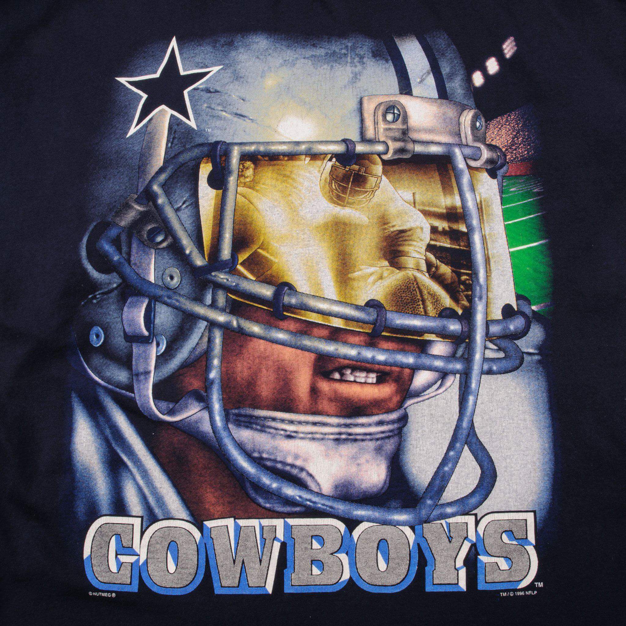 VINTAGE NFL DALLAS COWBOYS TEE SHIRT 1996 SIZE 2XL MADE IN USA