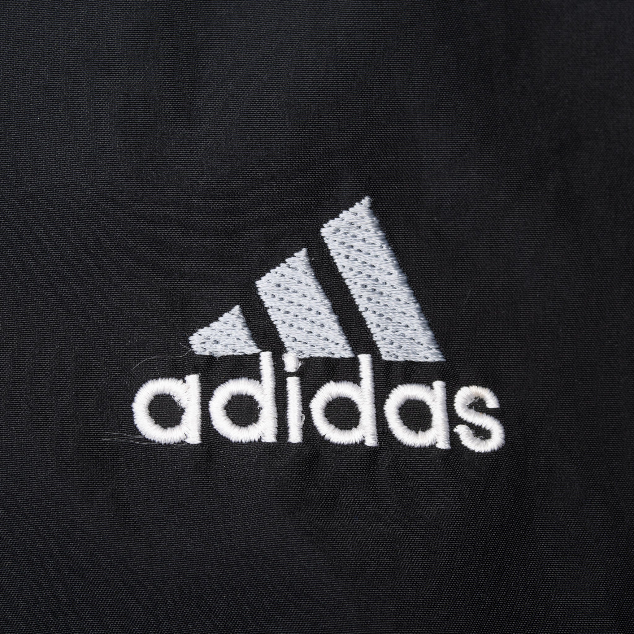 Vintage Adidas Black Hooded Pullover Windbreaker Jacket 1990S Size Large