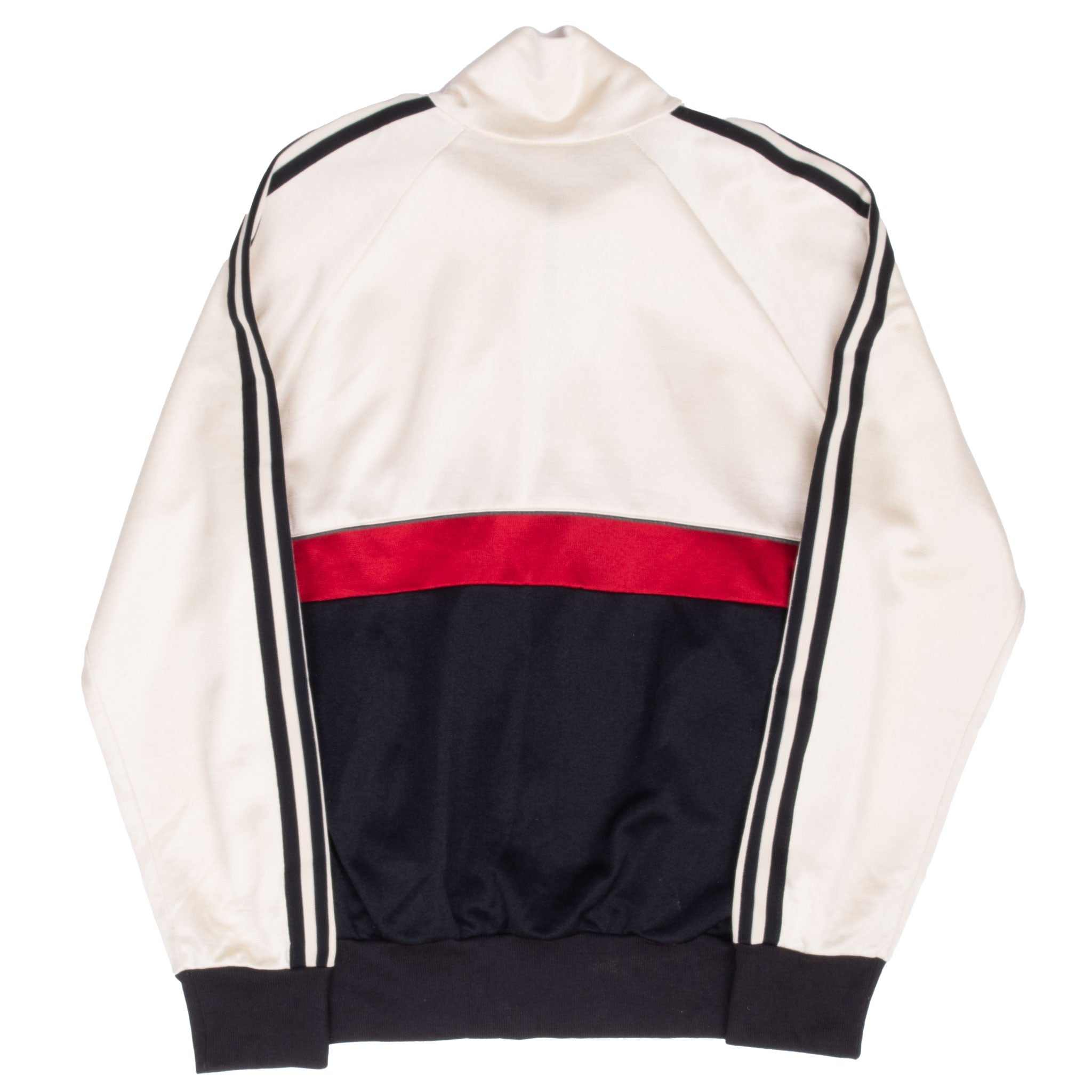 Vintage Adidas Ivory Red Black Track Jacket 1970S Size Medium