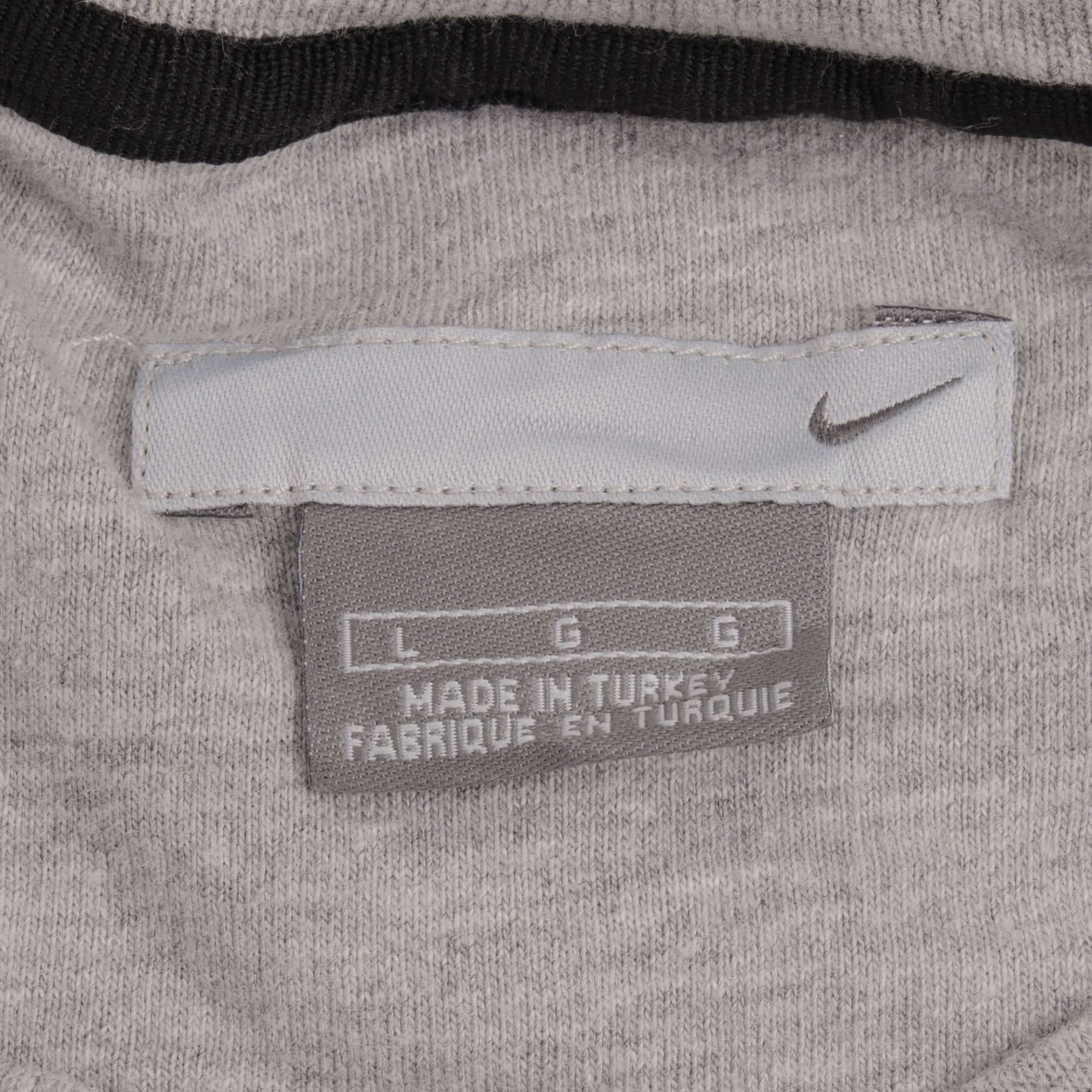 Vintage Nike Classic Swoosh Gray Crewneck Sweatshirt 2000s Size Large