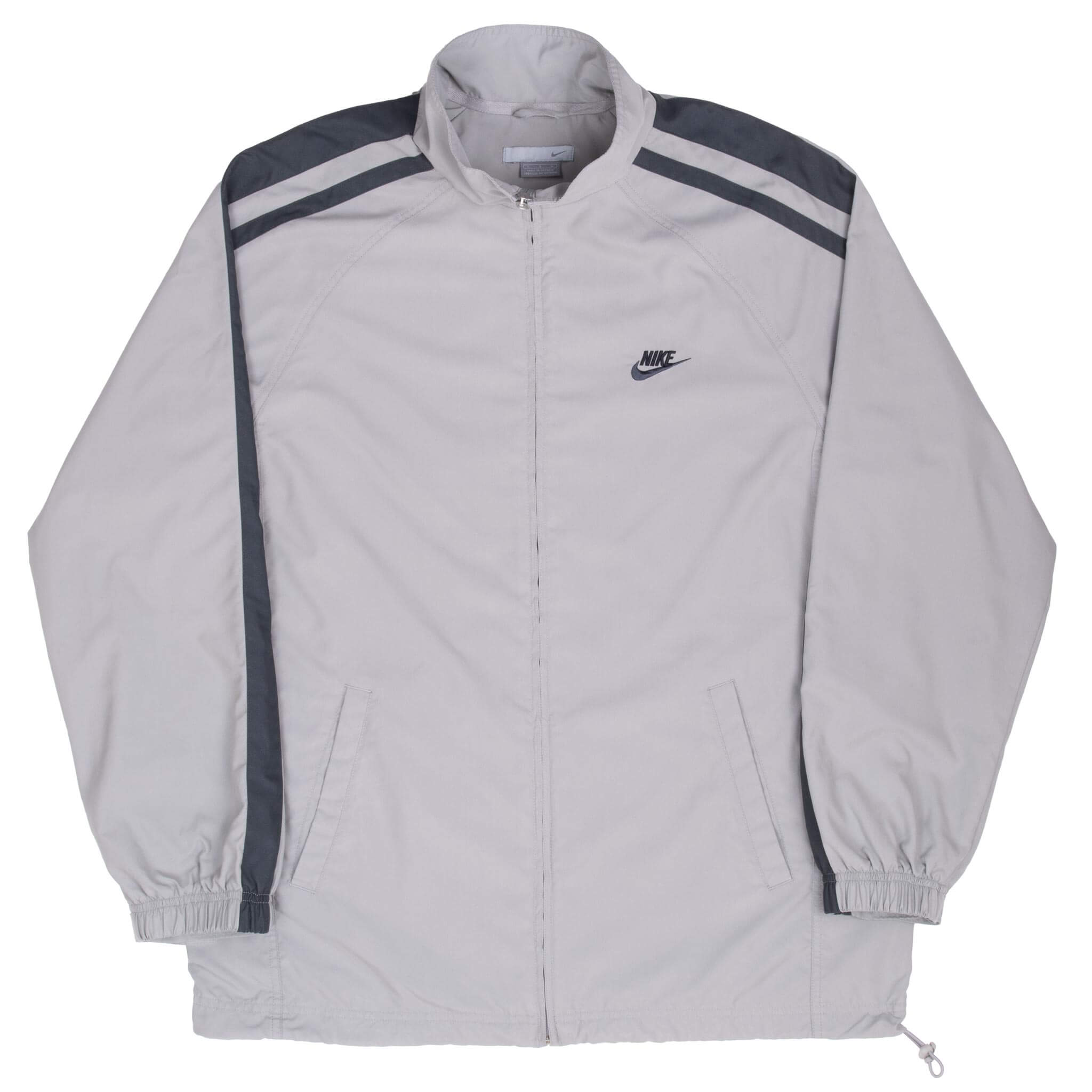 Vintage Nike Grey Windbreaker Jacket 2000S Size Large