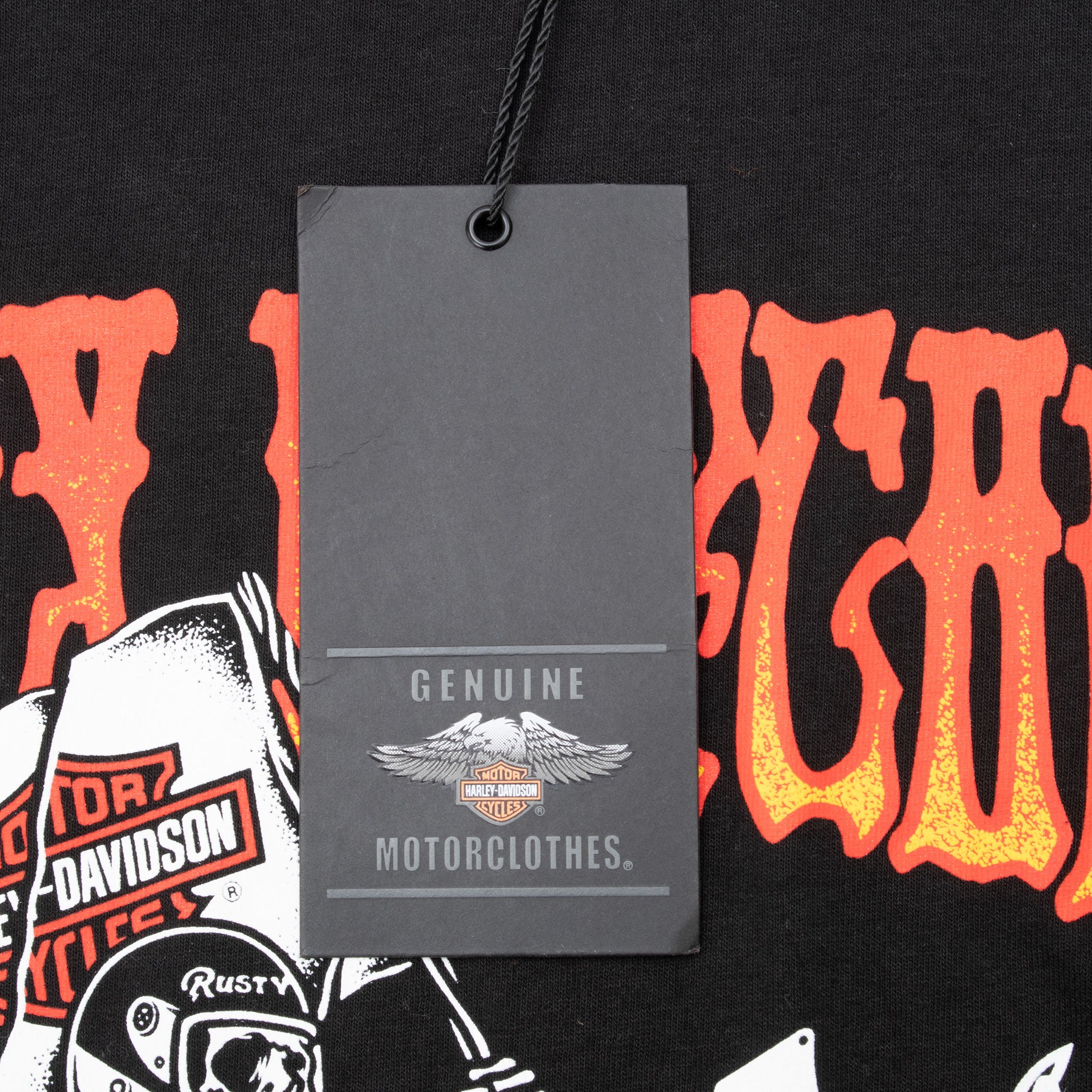 Vintage Harley Davidson Rusty Butcher Hooligan Tee Shirt Size XL Deadstock With Tags