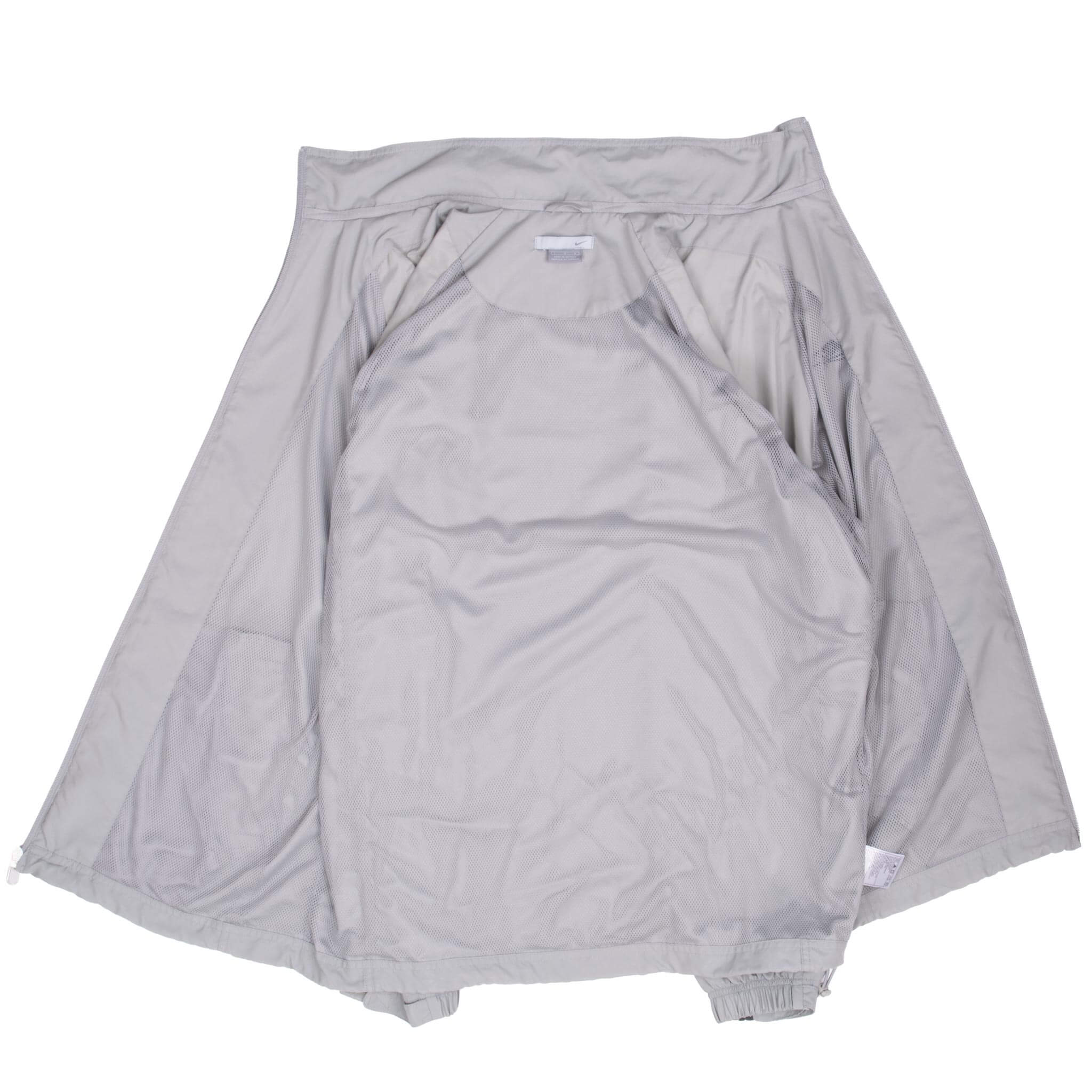 Vintage Nike Grey Windbreaker Jacket 2000S Size Large