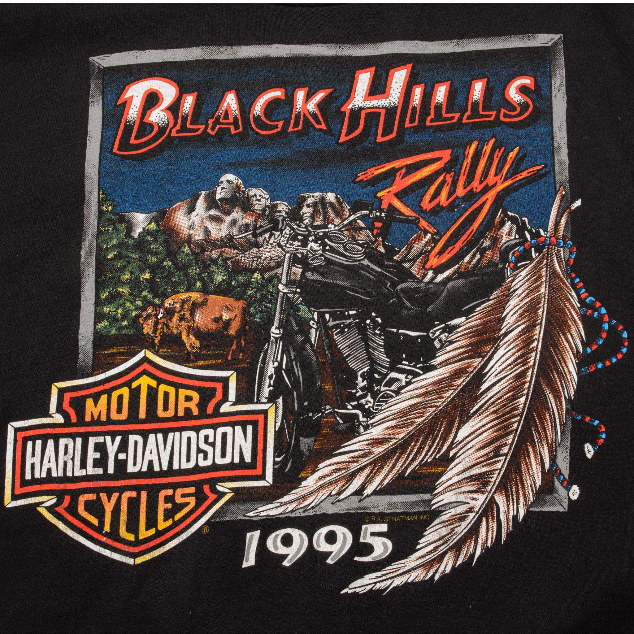 VINTAGE HARLEY DAVIDSON TEE SHIRT 1995 SIZE LARGE MADE IN USA