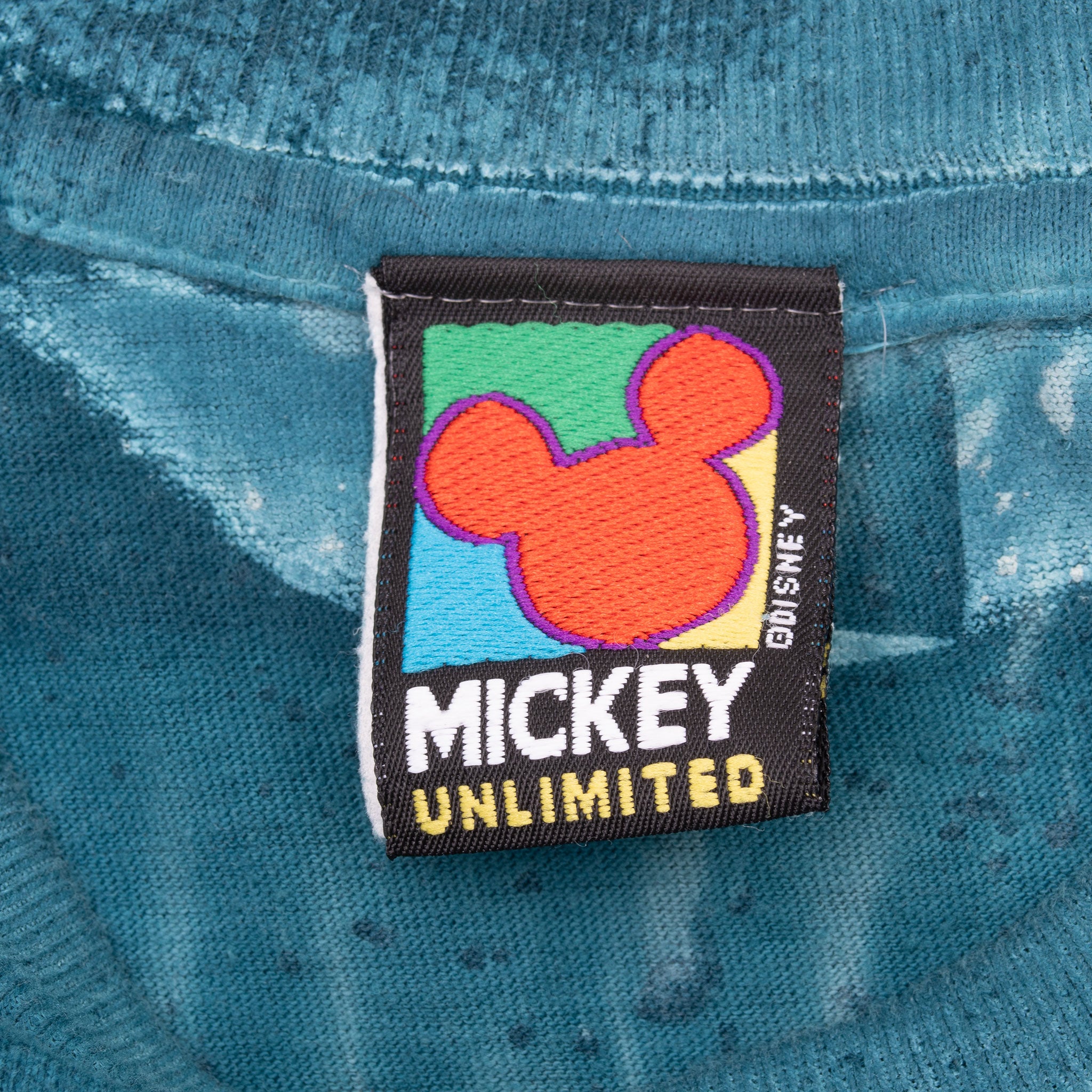 Vintage All Over Print Disney Mickey Mouse Tie Dye Tee Shirt 1990S Size Large Mickey Unlimited