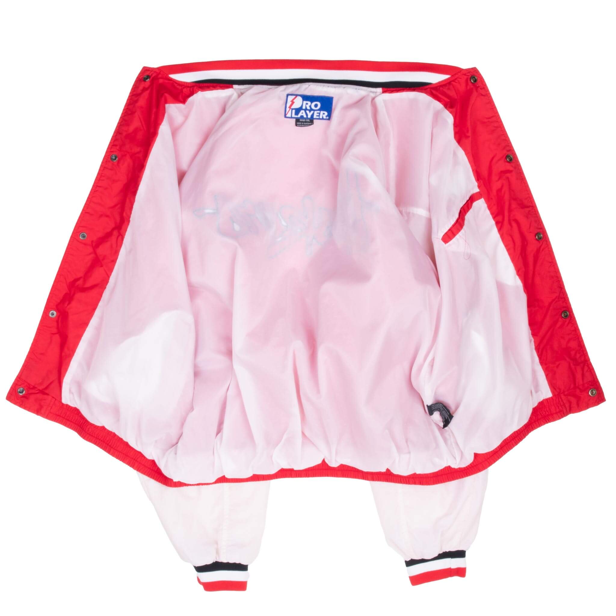 Vintage Ncaa Nebraska Huskers Pro Player Bomber Jacket 1990S Size 2Xl