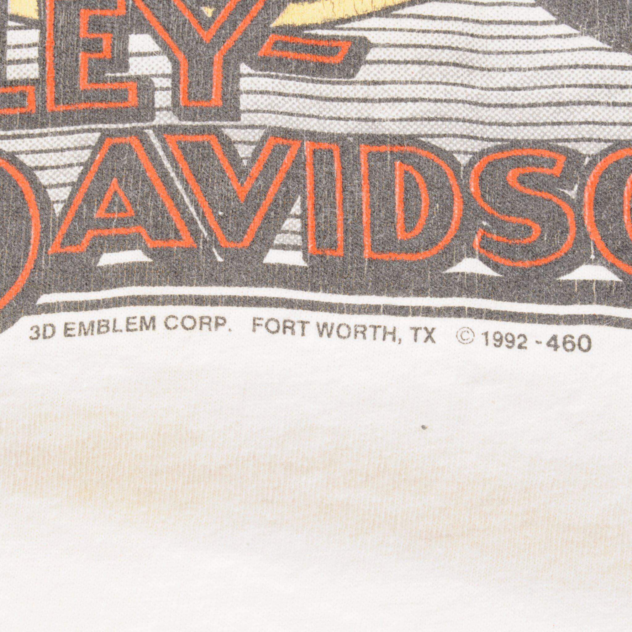 VINTAGE HARLEY DAVIDSON TEE SHIRT 1992 SIZE 2XL MADE IN USA