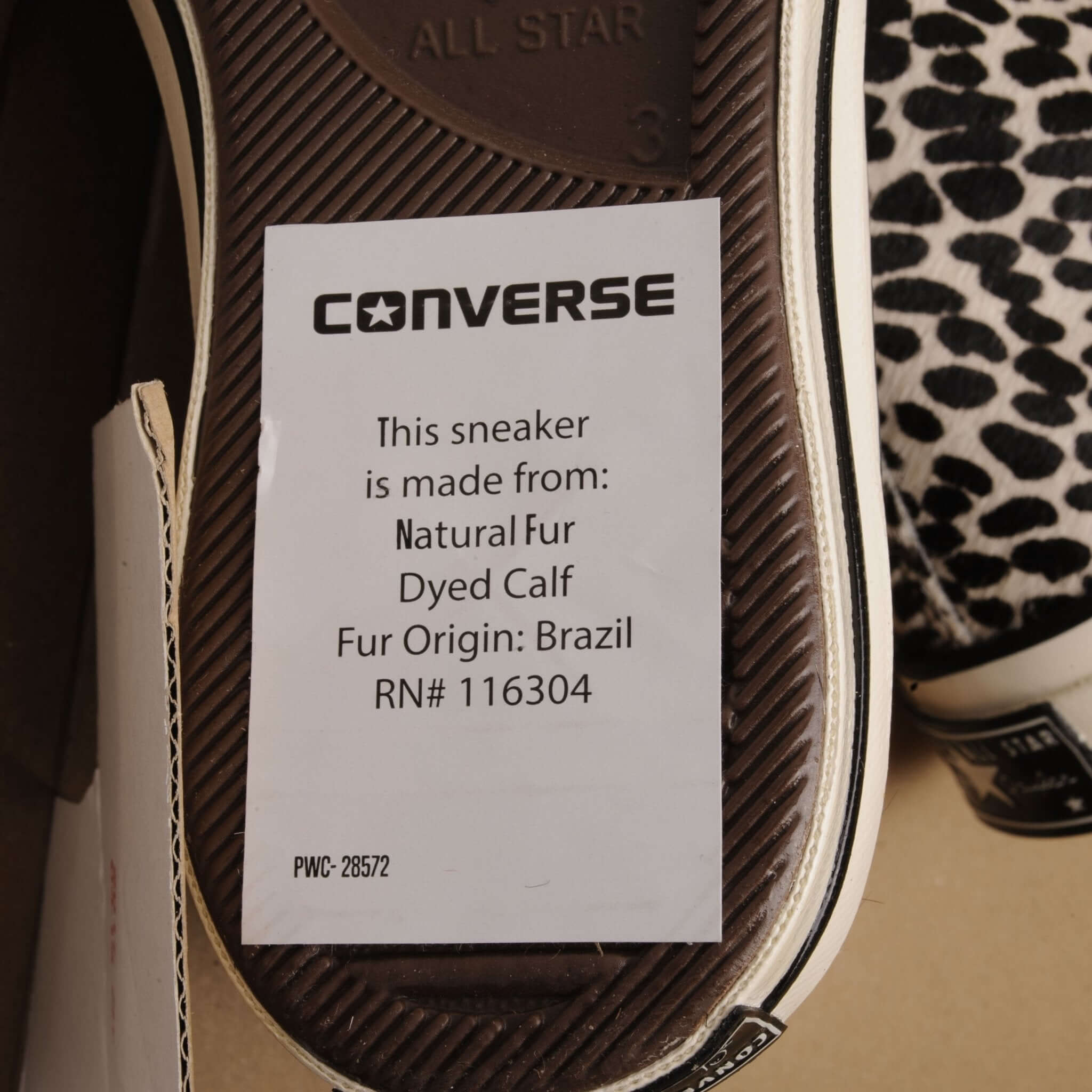 Deadstock Converse Chuck Taylor All Star 70 Hi Leopard Print 157621C Size 5 Womens / Size 3 Mens With The Original Box