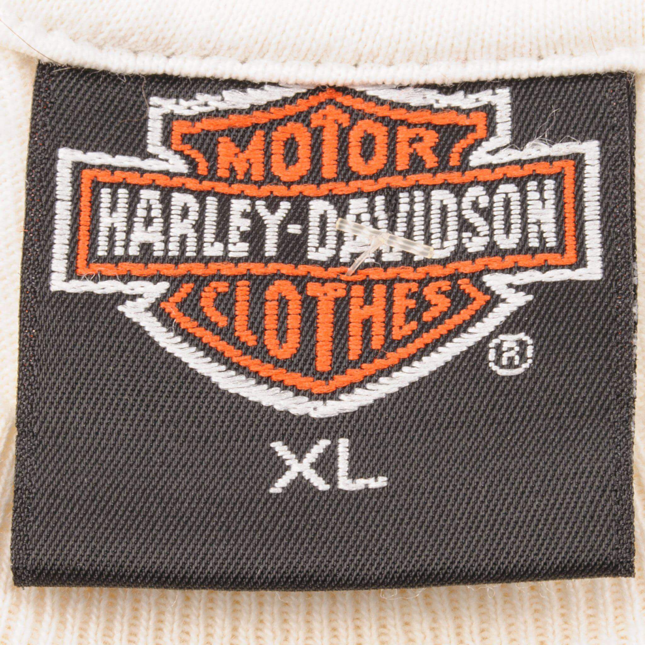 VINTAGE HARLEY DAVIDSON LONG SLEEVES TEE SHIRT SIZE XL MADE IN USA