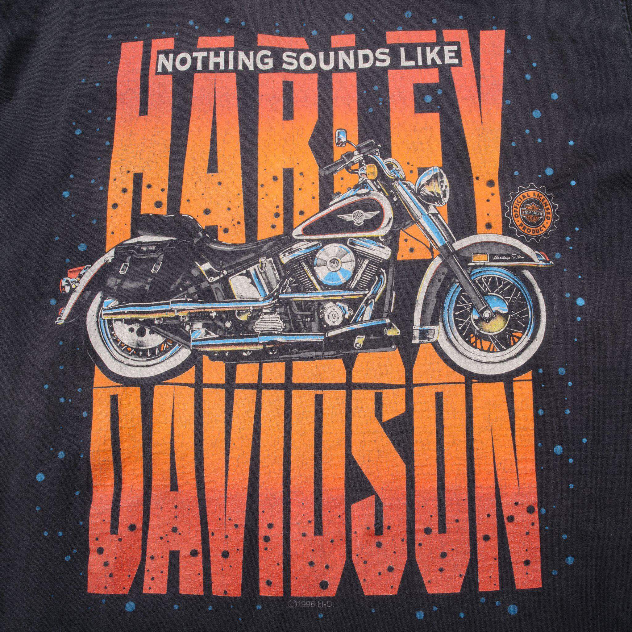 VINTAGE HARLEY DAVIDSON TEE SHIRT 1996 SIZE LARGE MADE IN USA