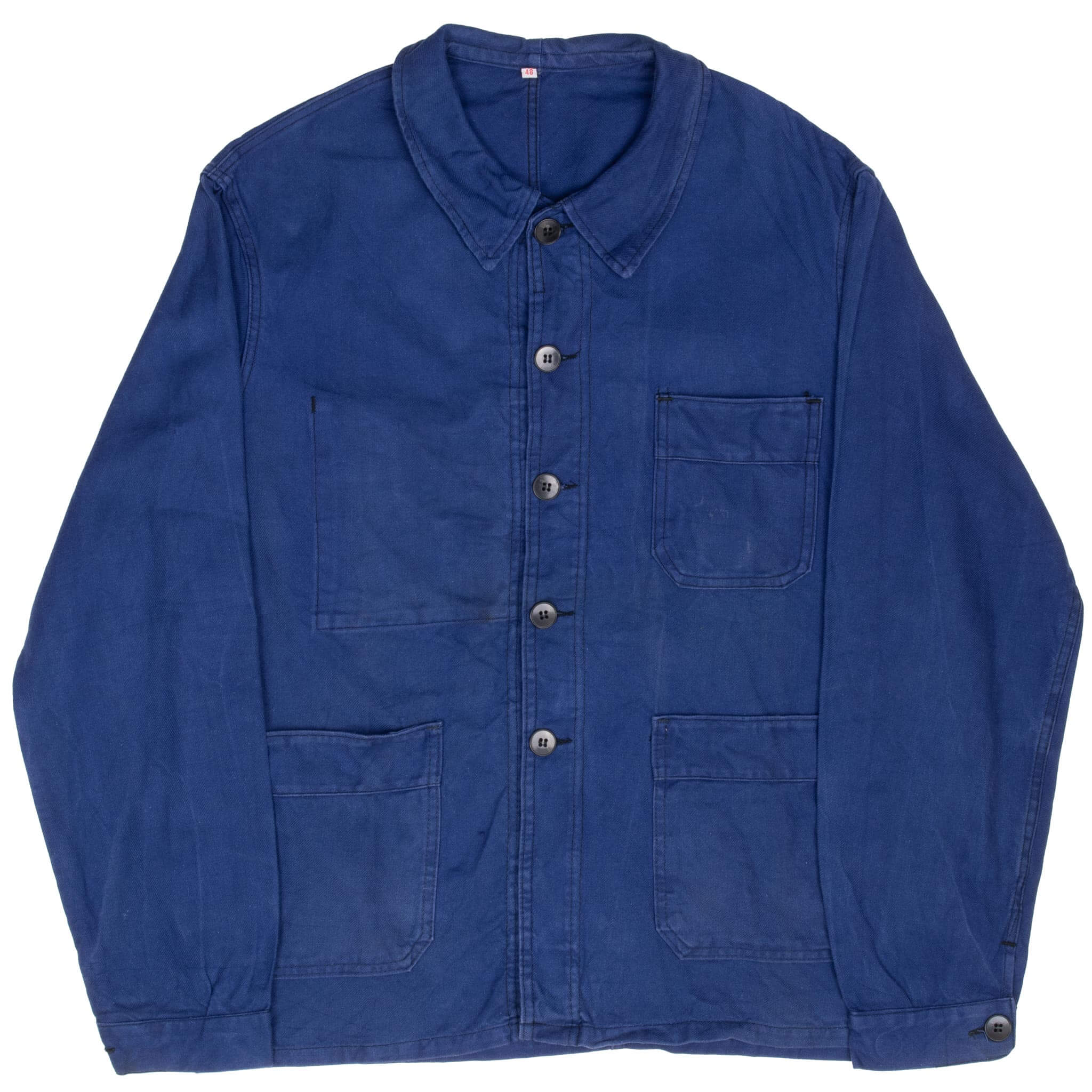 Vintage French Workwear Mont St Michel Moleskin Jacket 1960S Size Medium Made In France
Size 48EU