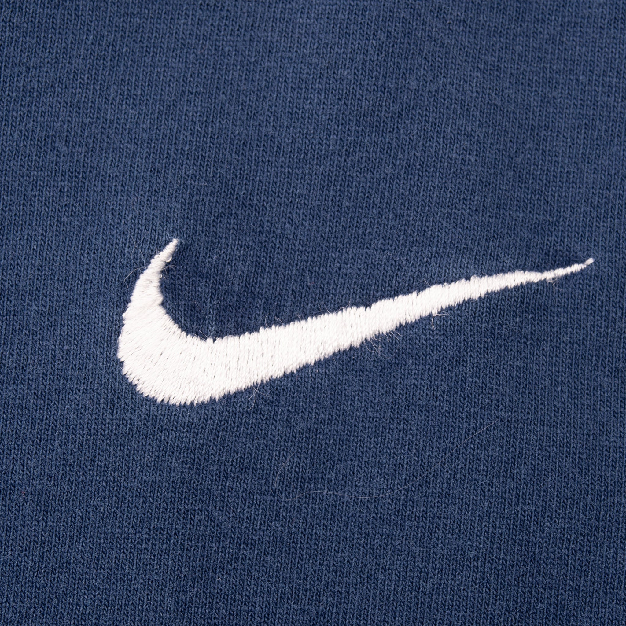 Vintage Nike Navy Classic Swoosh Tee Shirt 1990S Size XL Made In USA