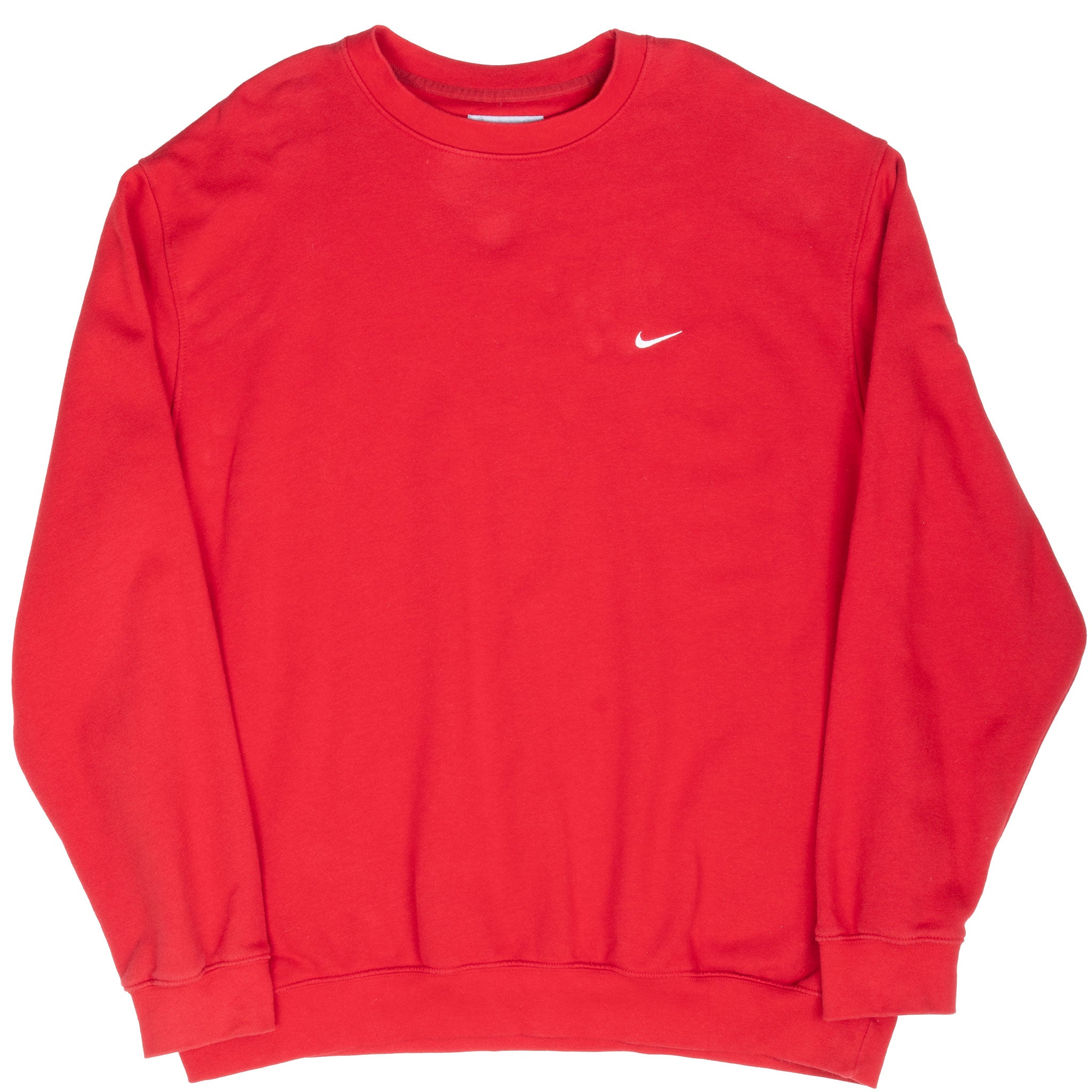 VINTAGE NIKE CLASSIC SWOOSH RED SWEATSHIRT 2000S SIZE 2XL