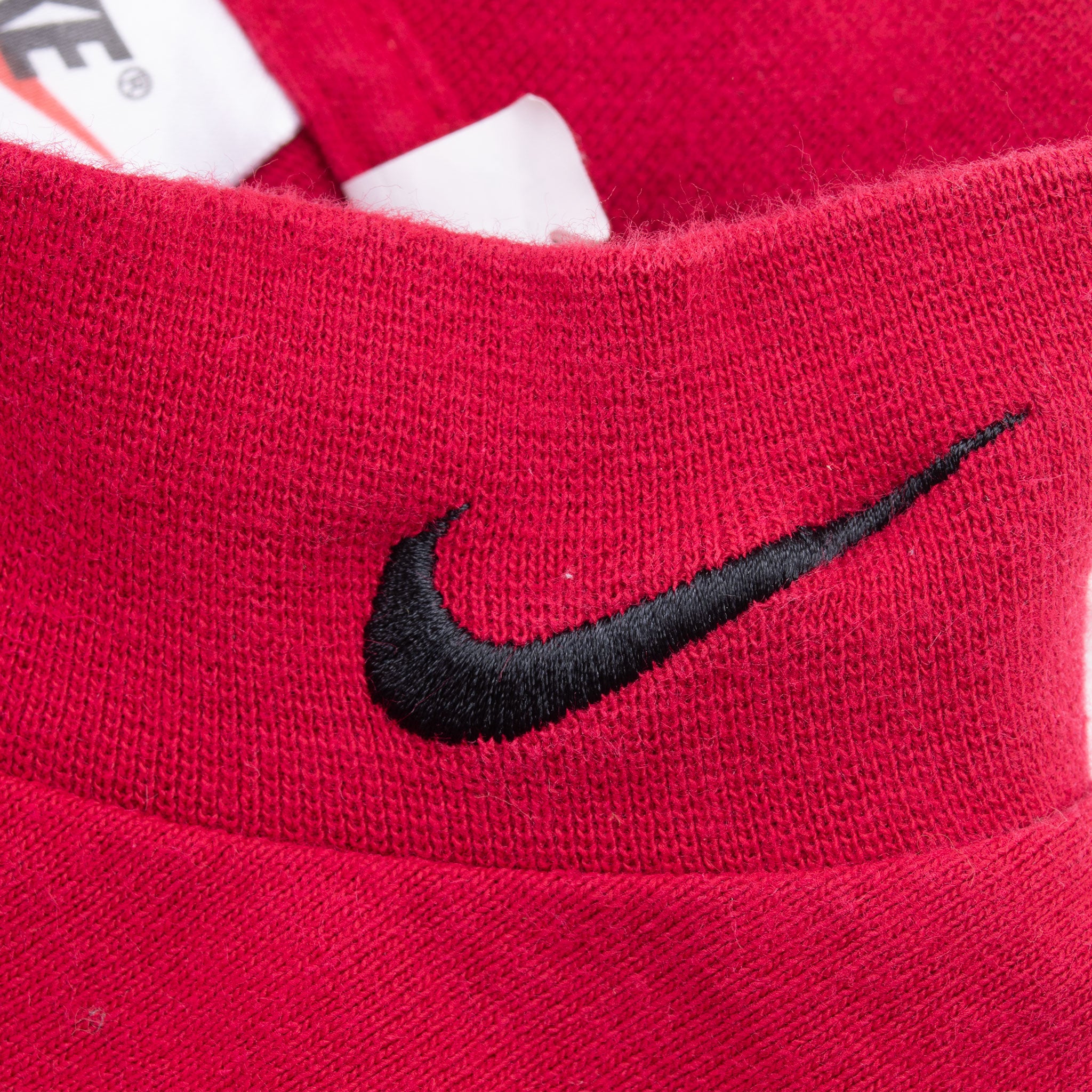 Vintage Nike Red Long Sleeve Turtle Neck Heavy Weight Tee Shirt 1990S Size Xl Made In USA