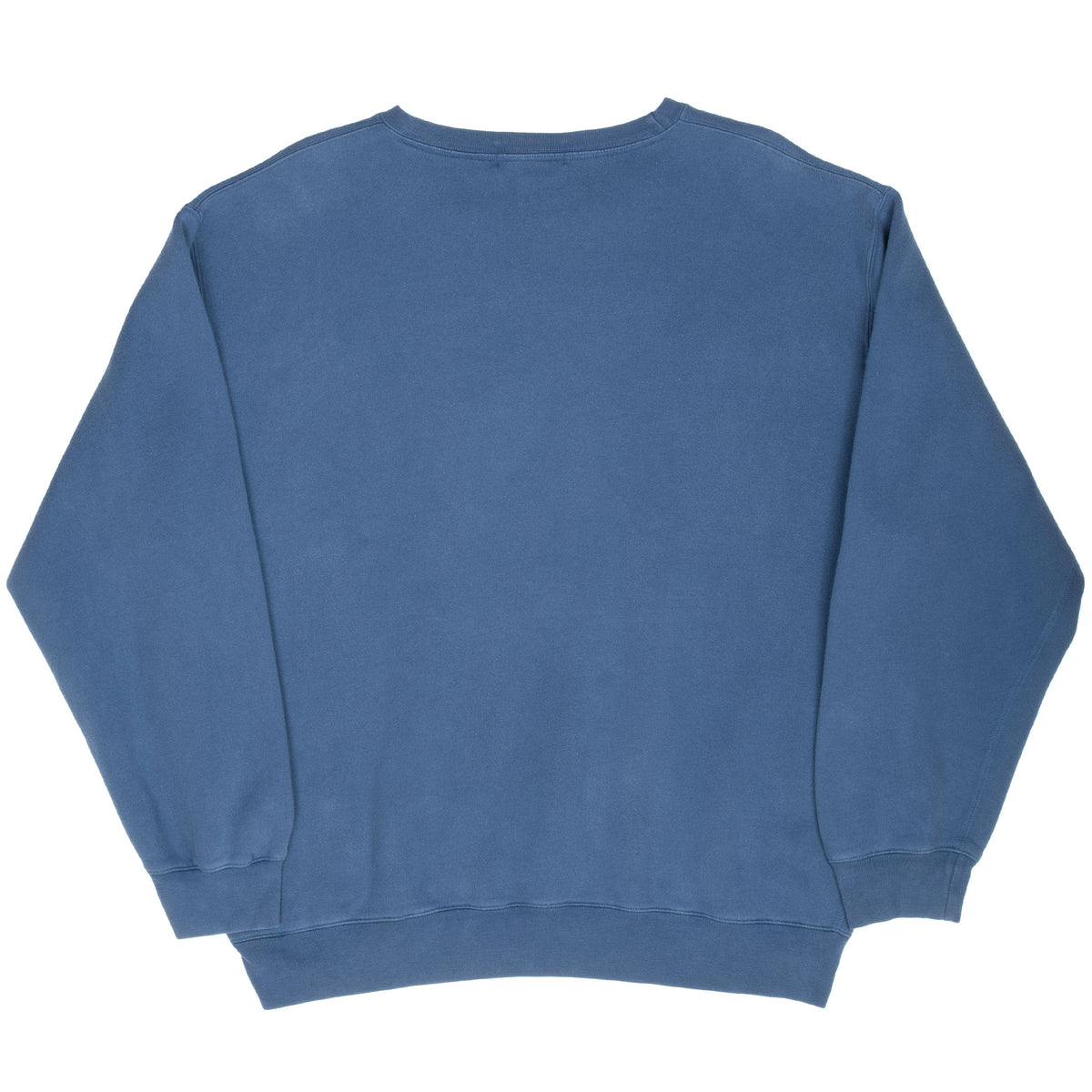 Back of blue Polo Ralph Lauren crewneck sweatshirt