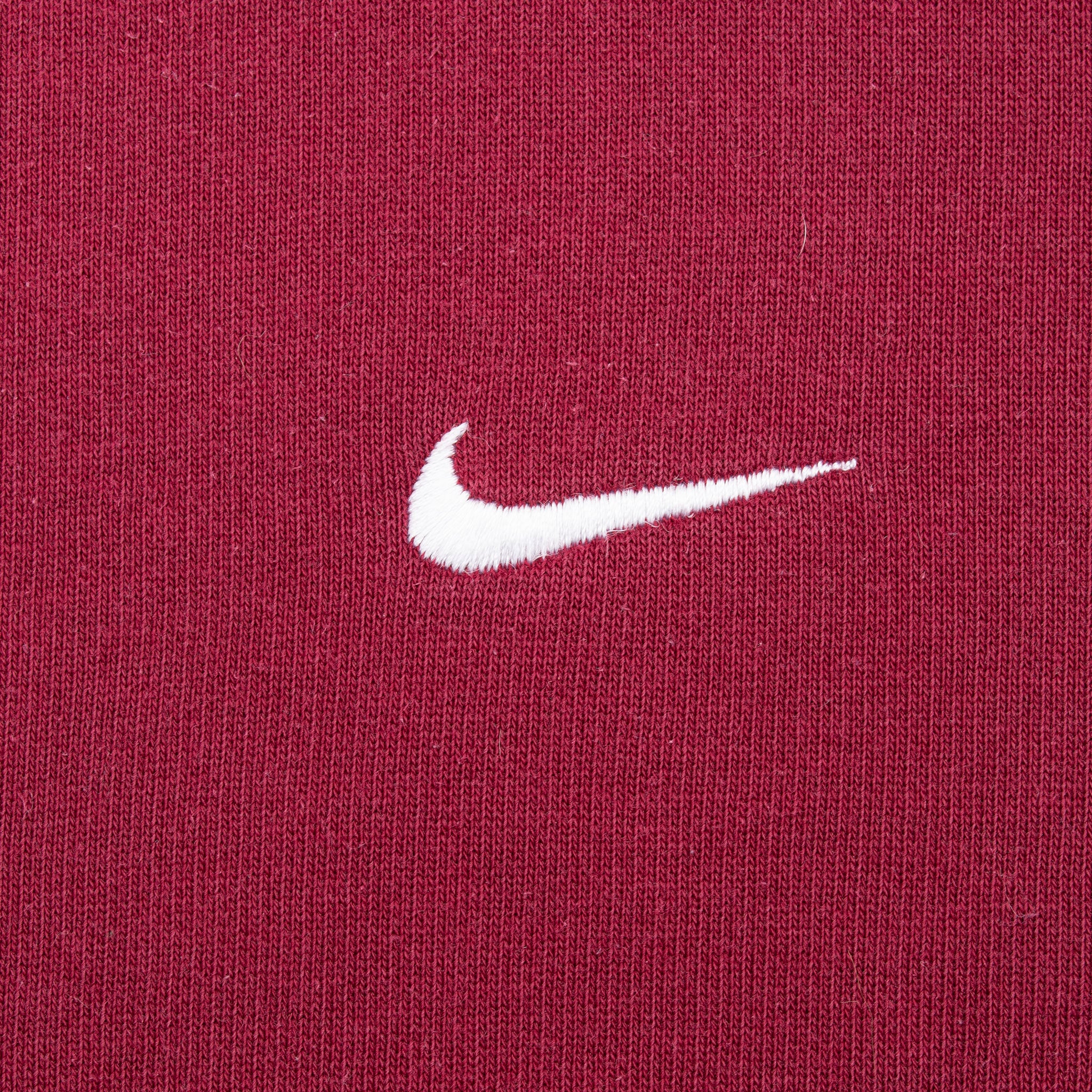 Vintage Nike Classic Swoosh Red Burgundy Sweatshirt 2000S Size XL