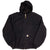 Vintage Carhartt Black Hooded Active Jacket J131BLK Size 3XL Made In Usa