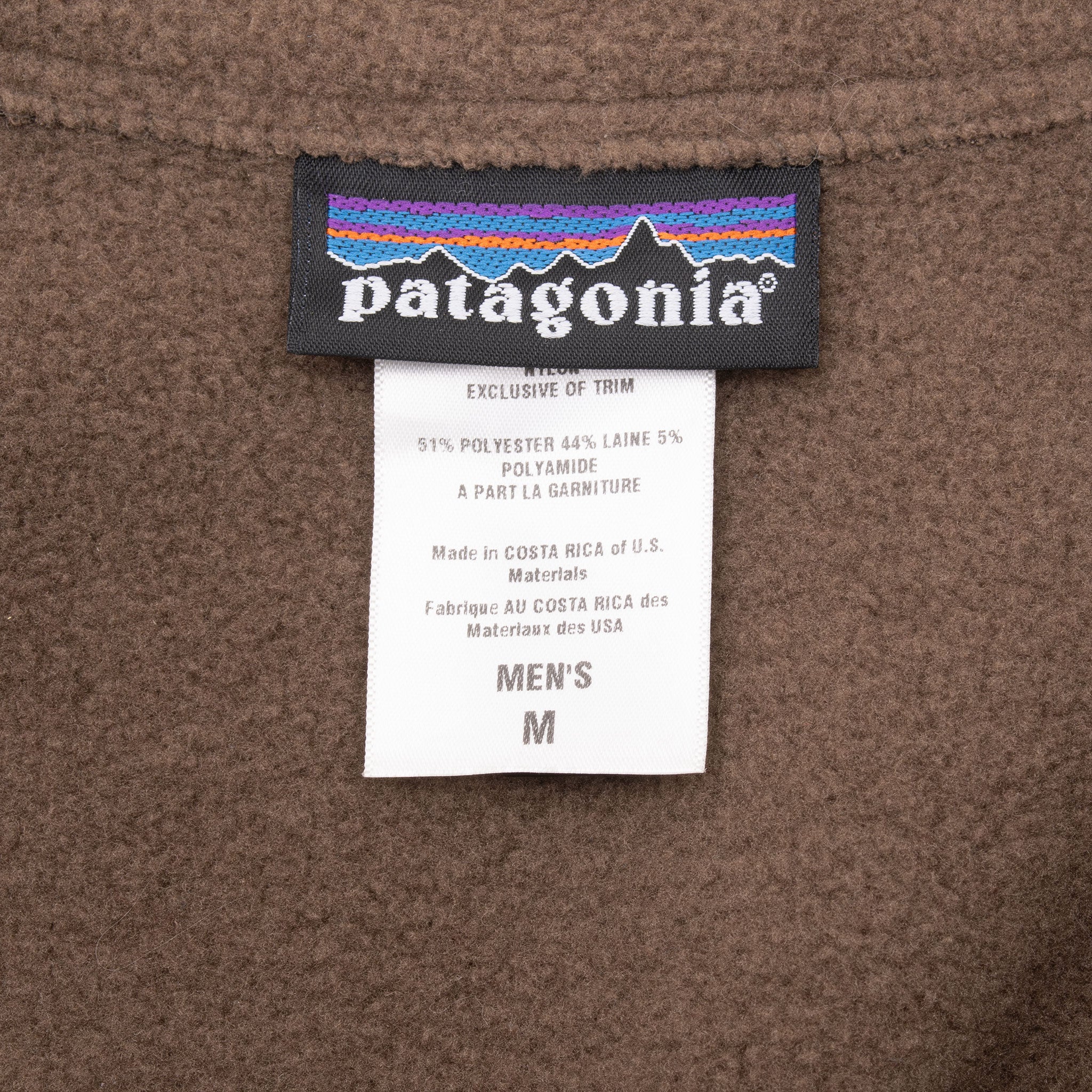 VINTAGE PATAGONIA BROWN PHIL'S FLEECE JACKET 2009 SIZE MEDIUM