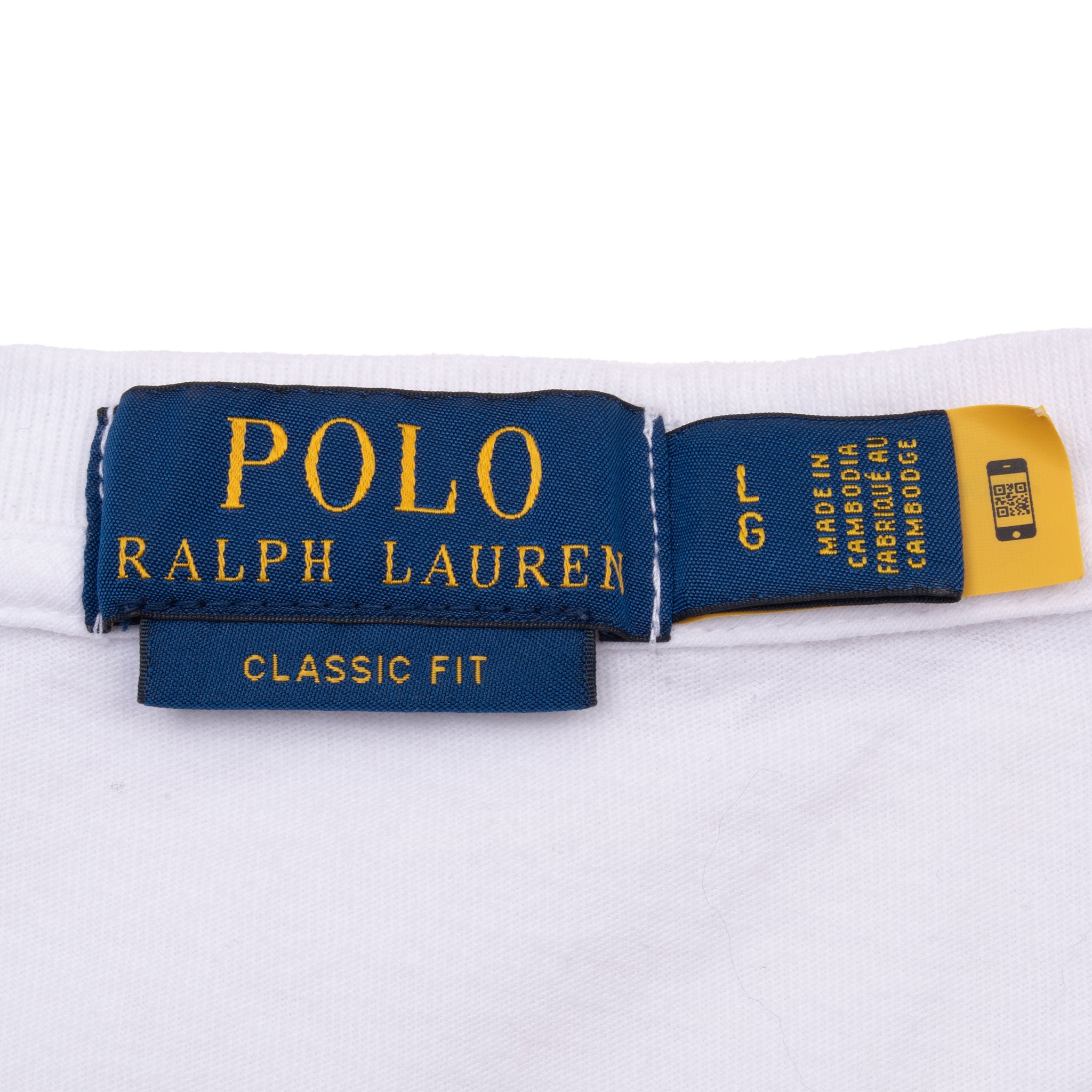 Vintage Polo Bear Ralph Lauren White Tee Shirt Size Large