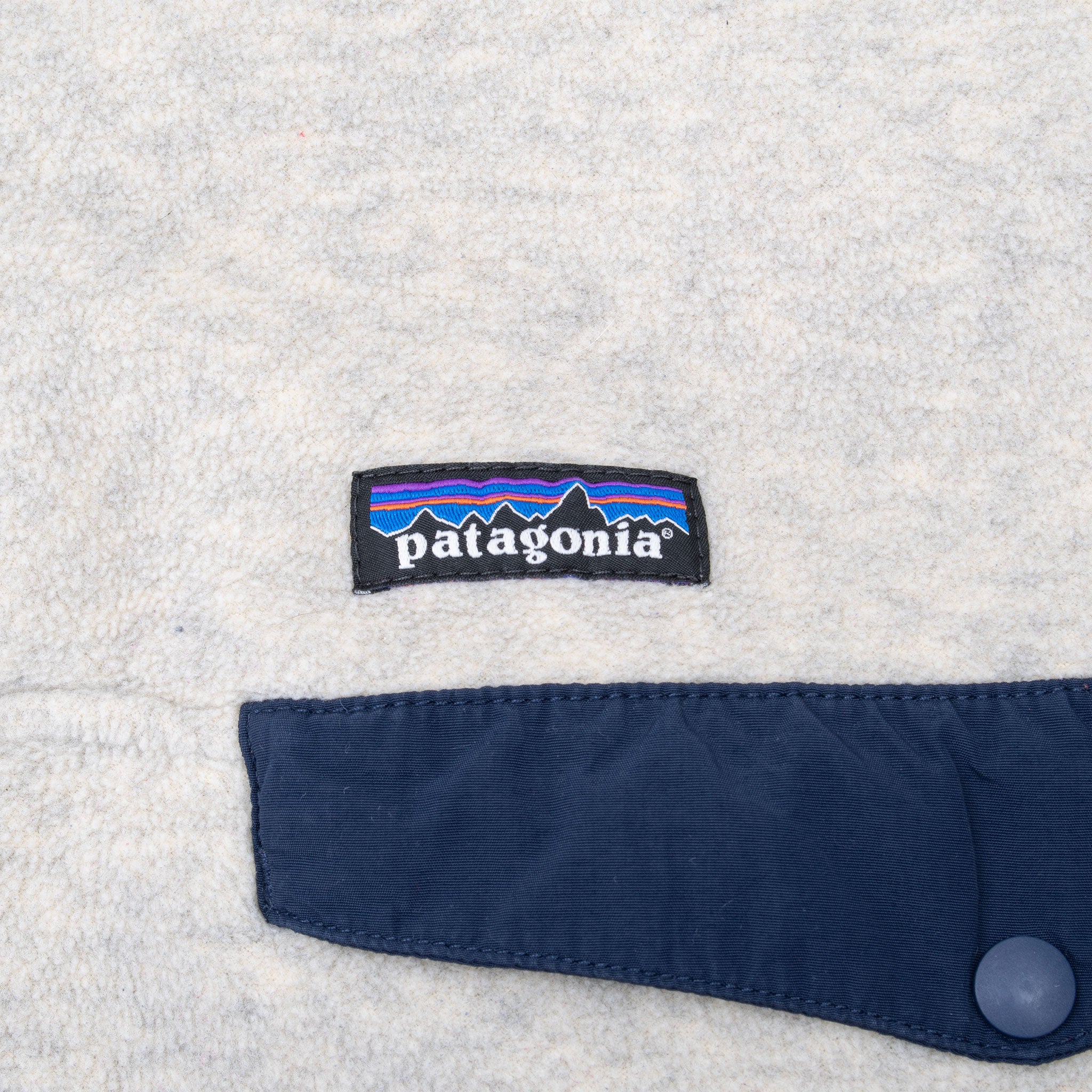 VINTAGE PATAGONIA BEIGE OAT SYNCHILLA SNAP T FLEECE PULLOVER JACKET 2016 MEDIUM